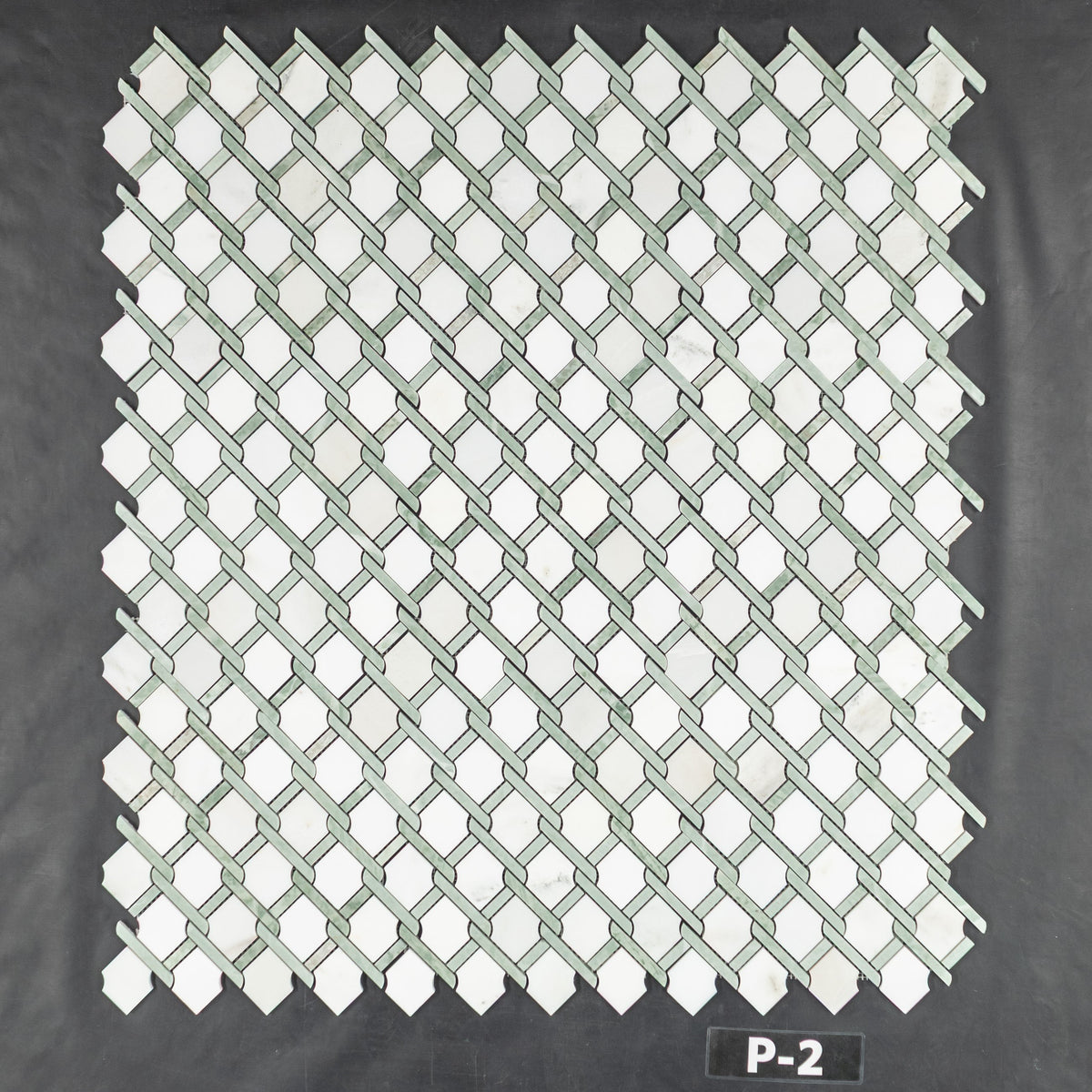 Elon Tile White Absolute tile pattern swatch — available at Surface Group