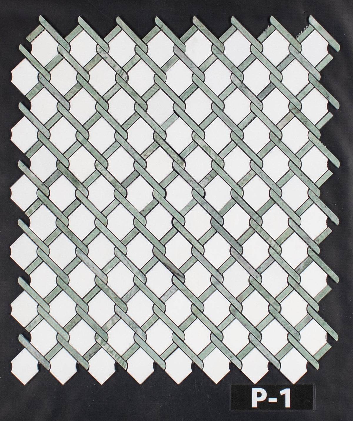 Elon Tile White Absolute tile pattern swatch — available at Surface Group