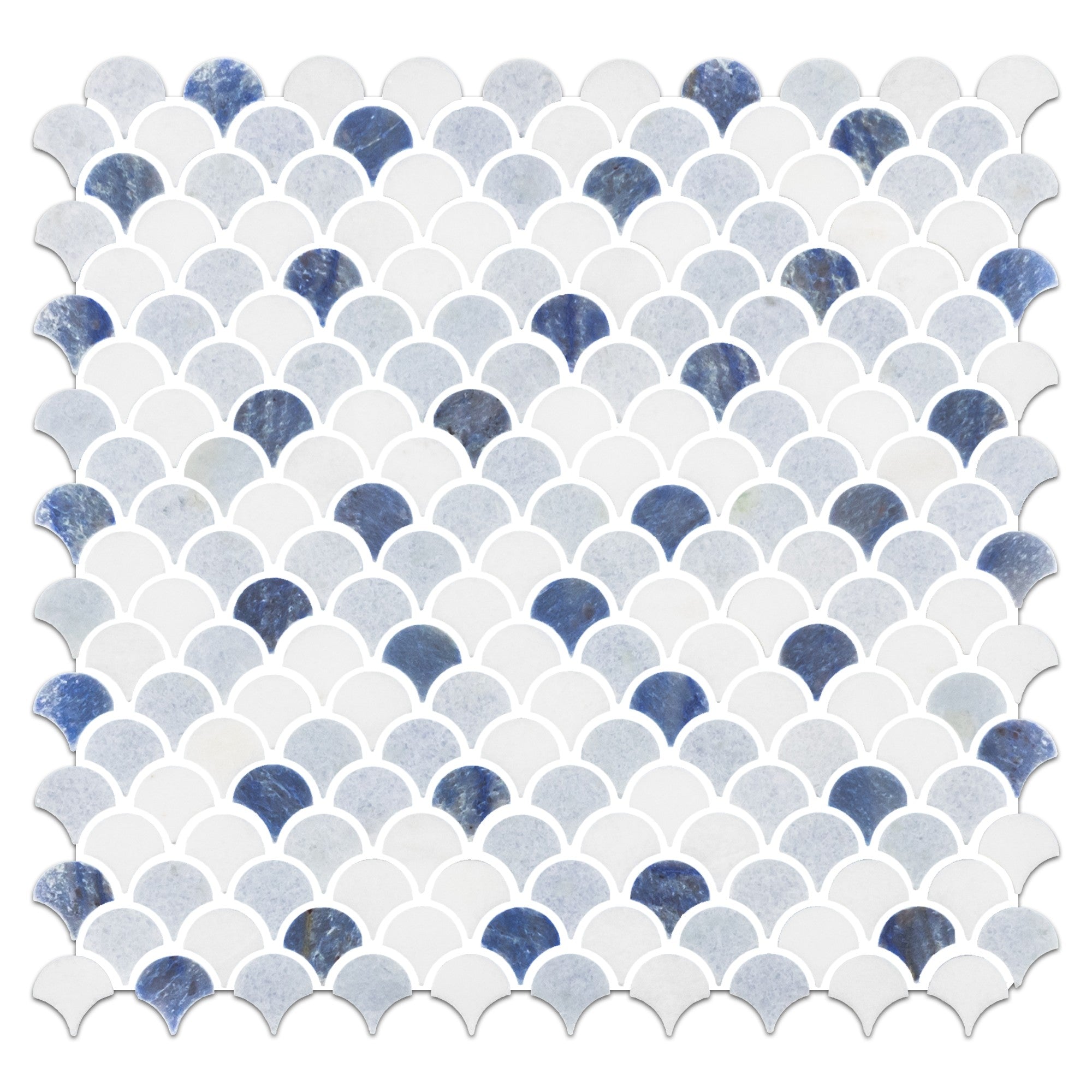 Elon Tile White Thassos Mosaic tile — available at Surface Group