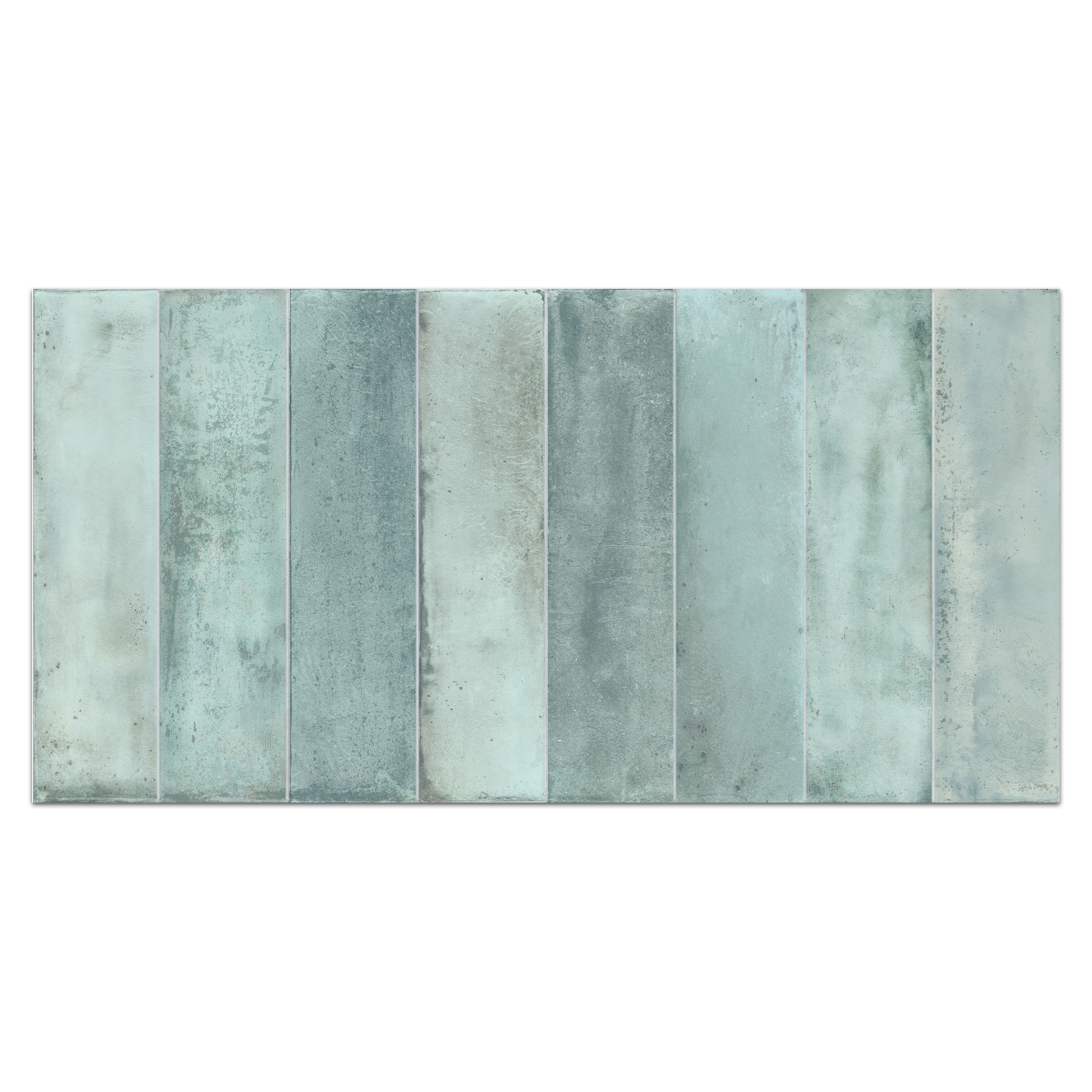 Elon Timeless Green Porcelain Rectangle Wall Tile 12x24 Glossy - Surface Group International