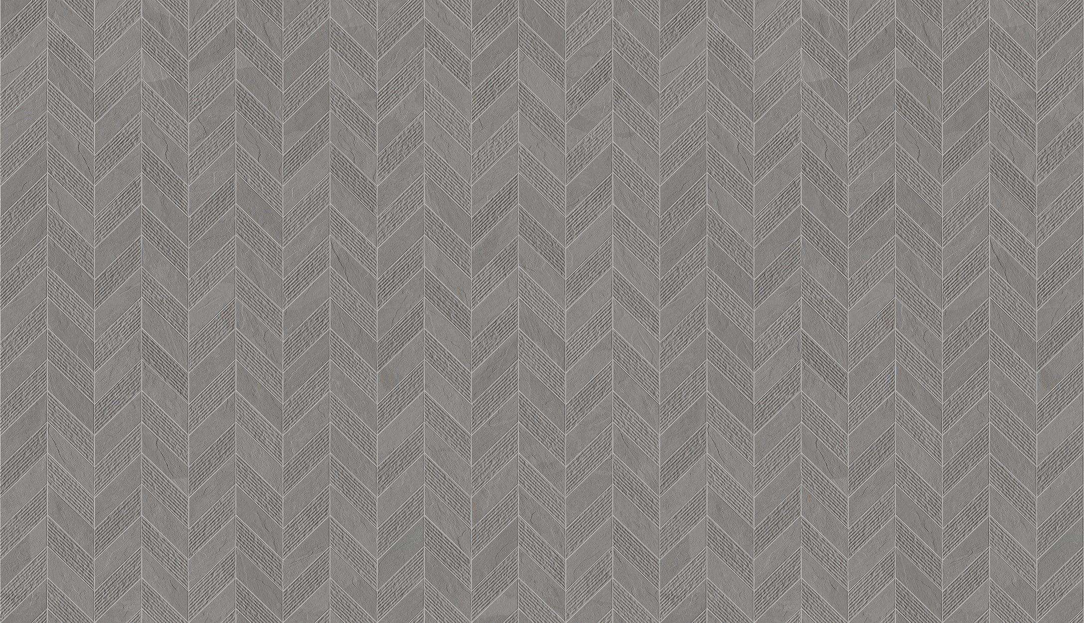 landmark 9mm essence montauk grey mosaic chevron 3d wall mosaic 7_44x12x9mm matte rectified porcelain tile distributed by surface group international