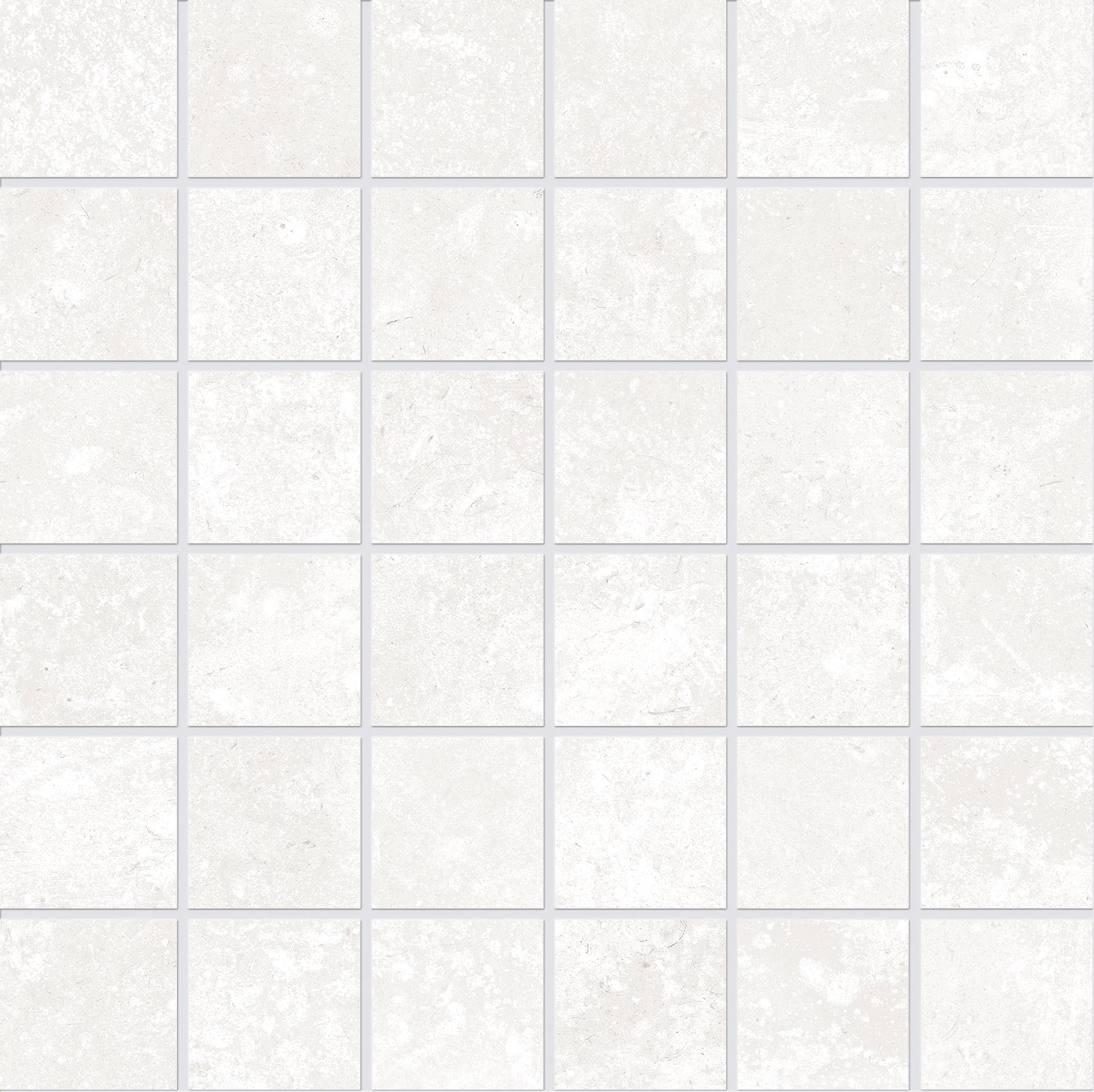 Chateau BLANC porcelain mosaic tile by Emil, naturale finish, 12"x12" size. Premium Italian porcelain for floors and walls.