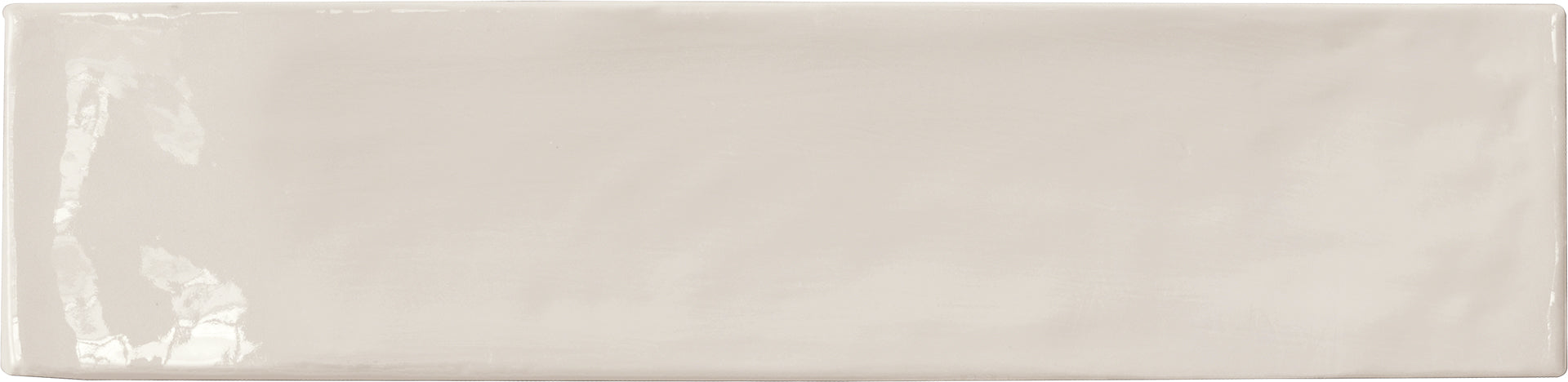Totalook Bianco porcelain field tile by Emil, lux finish, 2 3/8"x9 1/2"x9.5-mm size. Premium Italian porcelain for floors and walls.