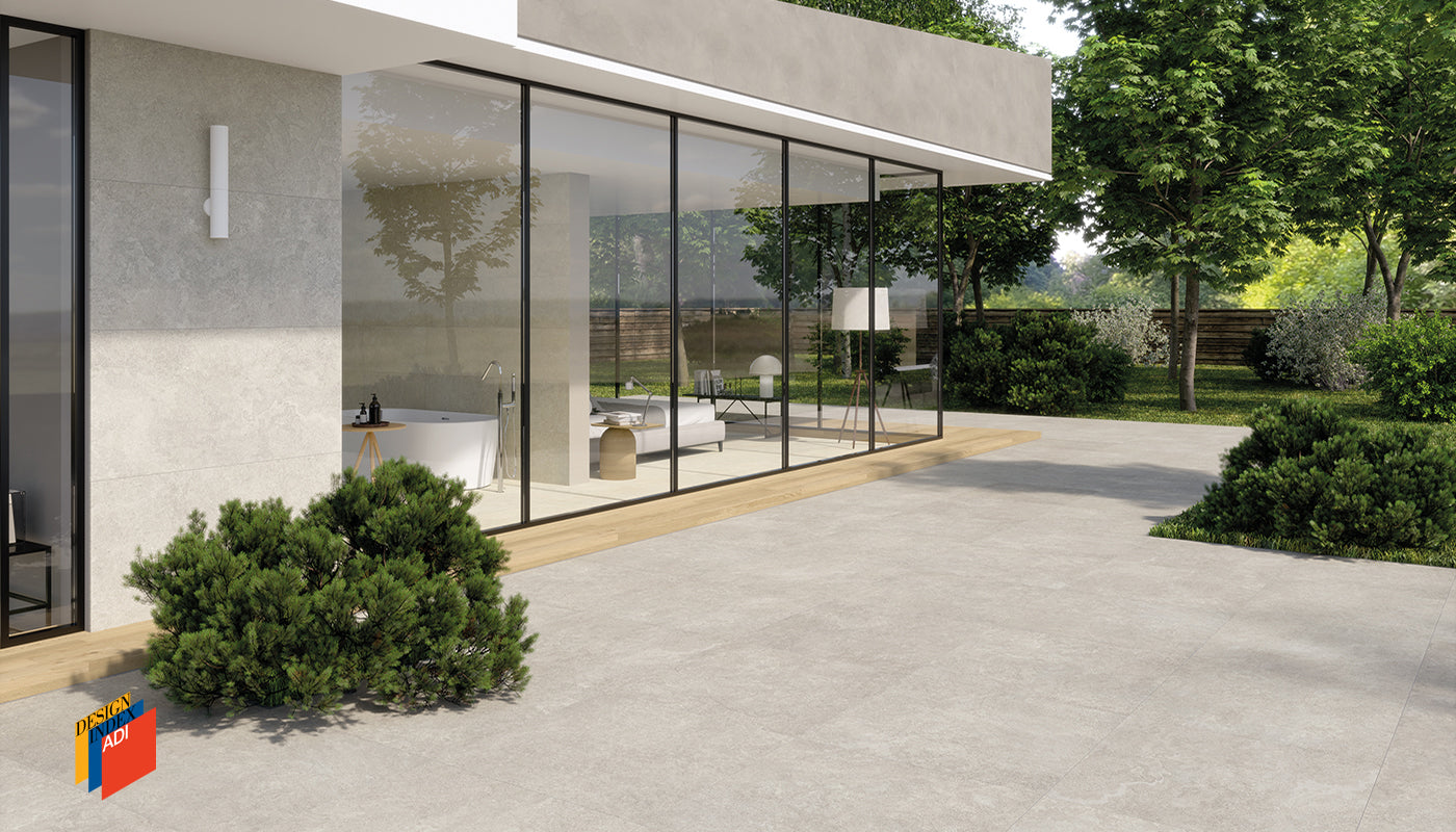 Landscape CENERE porcelain mosaic tile by Emil, silktech finish, 12"x24" size. Premium Italian porcelain for floors and walls.