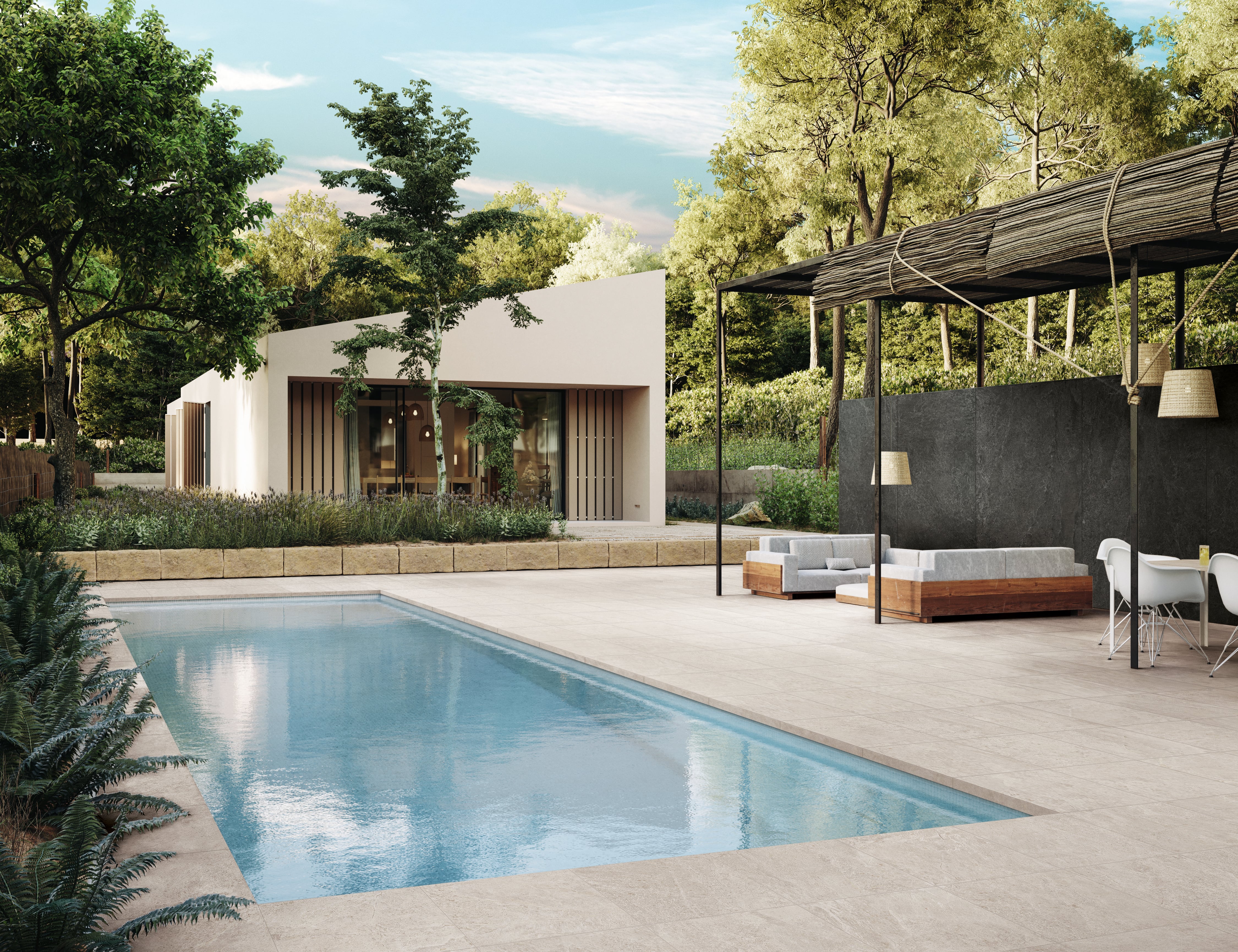 FARMHOUSE LIVING: Alabaster Paving Tile (24"x48"x20-mm | grip)