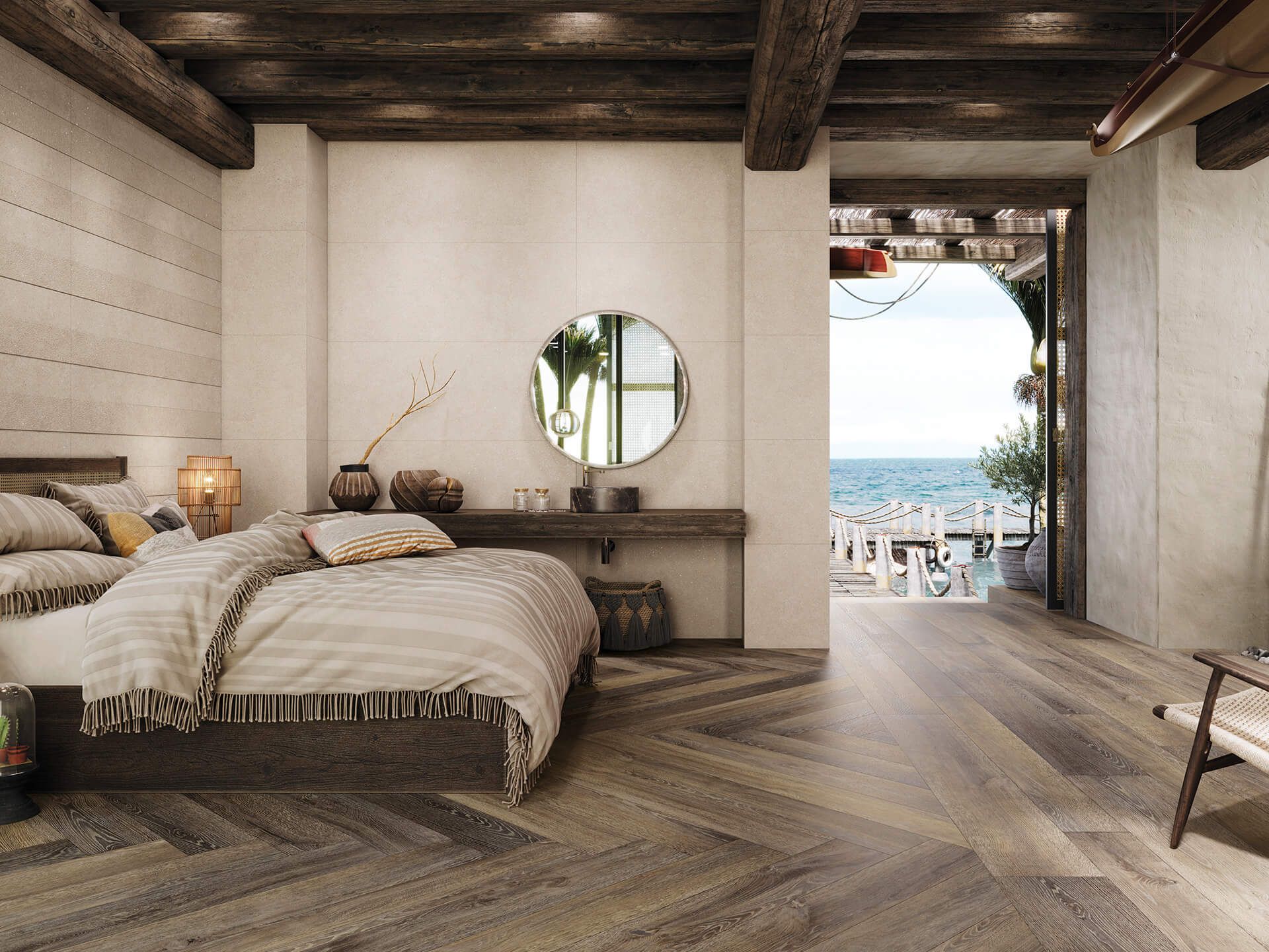 Terra Bone Line Wall Tile (23x59x12.5-mm | matt)