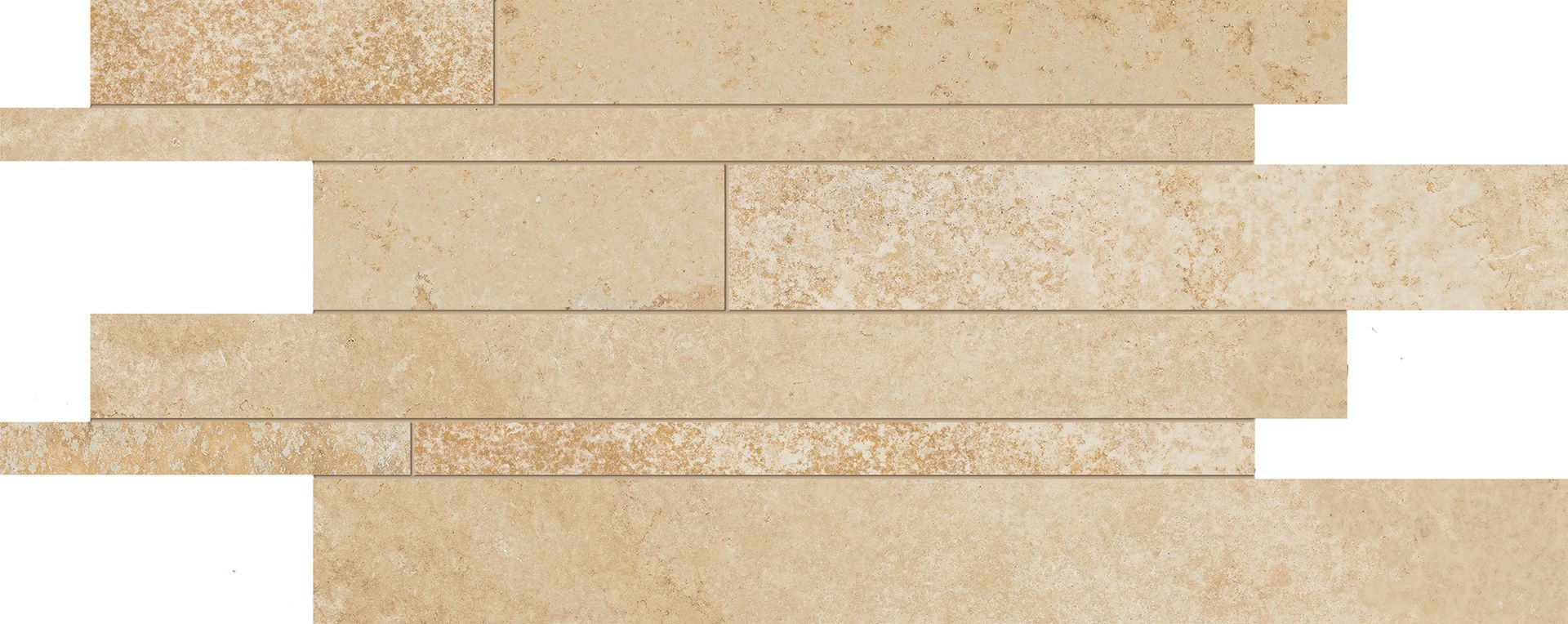 Cornerstone Alpen Bavaria Stone porcelain decorative accent tile by Emil, naturale finish, 11 13/16"x23 5/8"x9.5-mm size. Premium Italian porcelain for floors and walls.