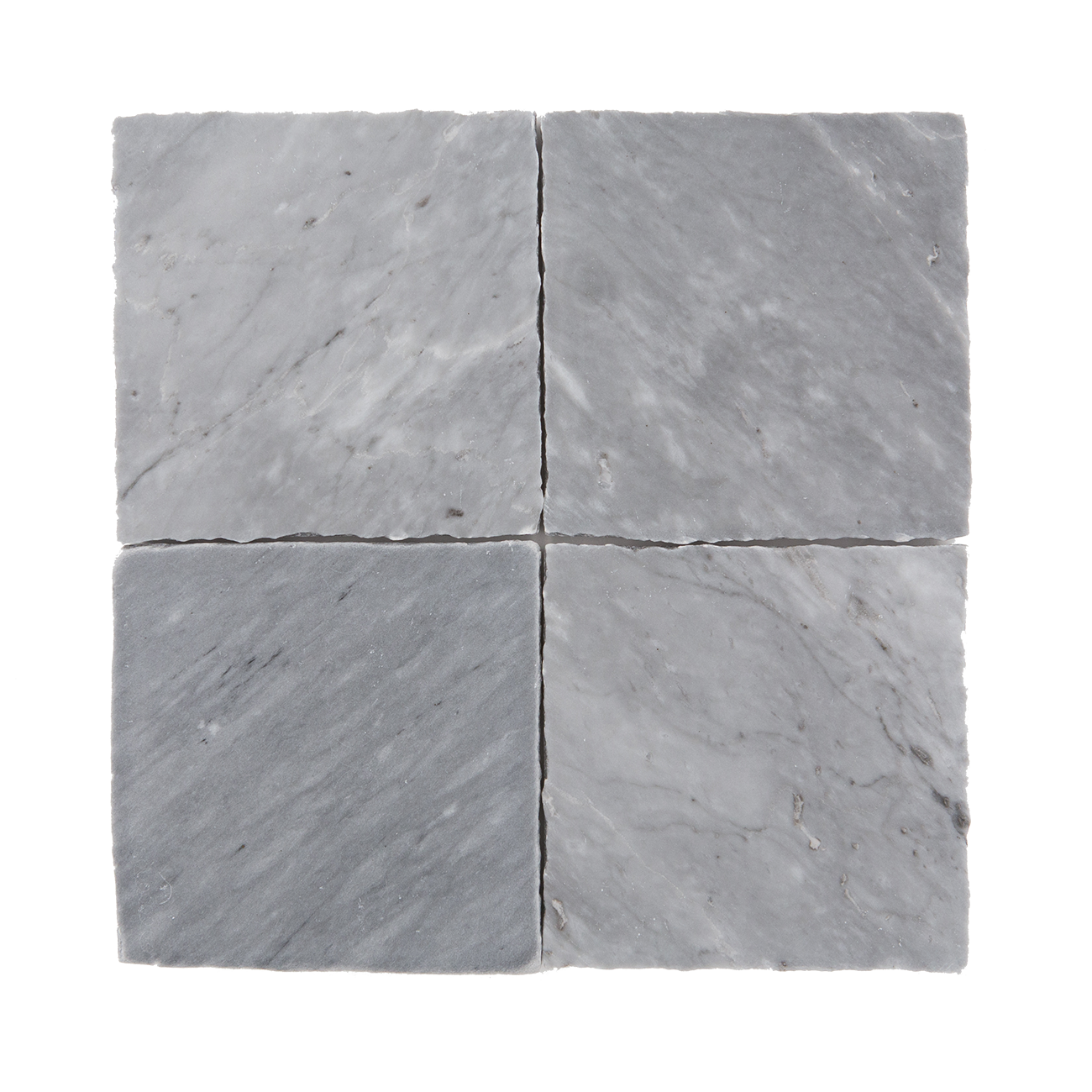 Bardiglio Imperial marble field tile - 4x4 inches - 0.375 inches thick - old-world finish