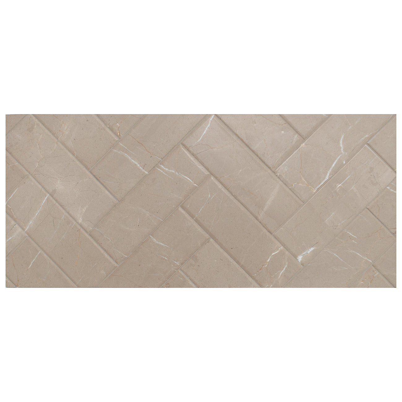 Corinthian Beige Field Tile - High-quality marble with antique finish, 4" x 12" x 0.375" rectangular shape, perfect for outdoor spaces.