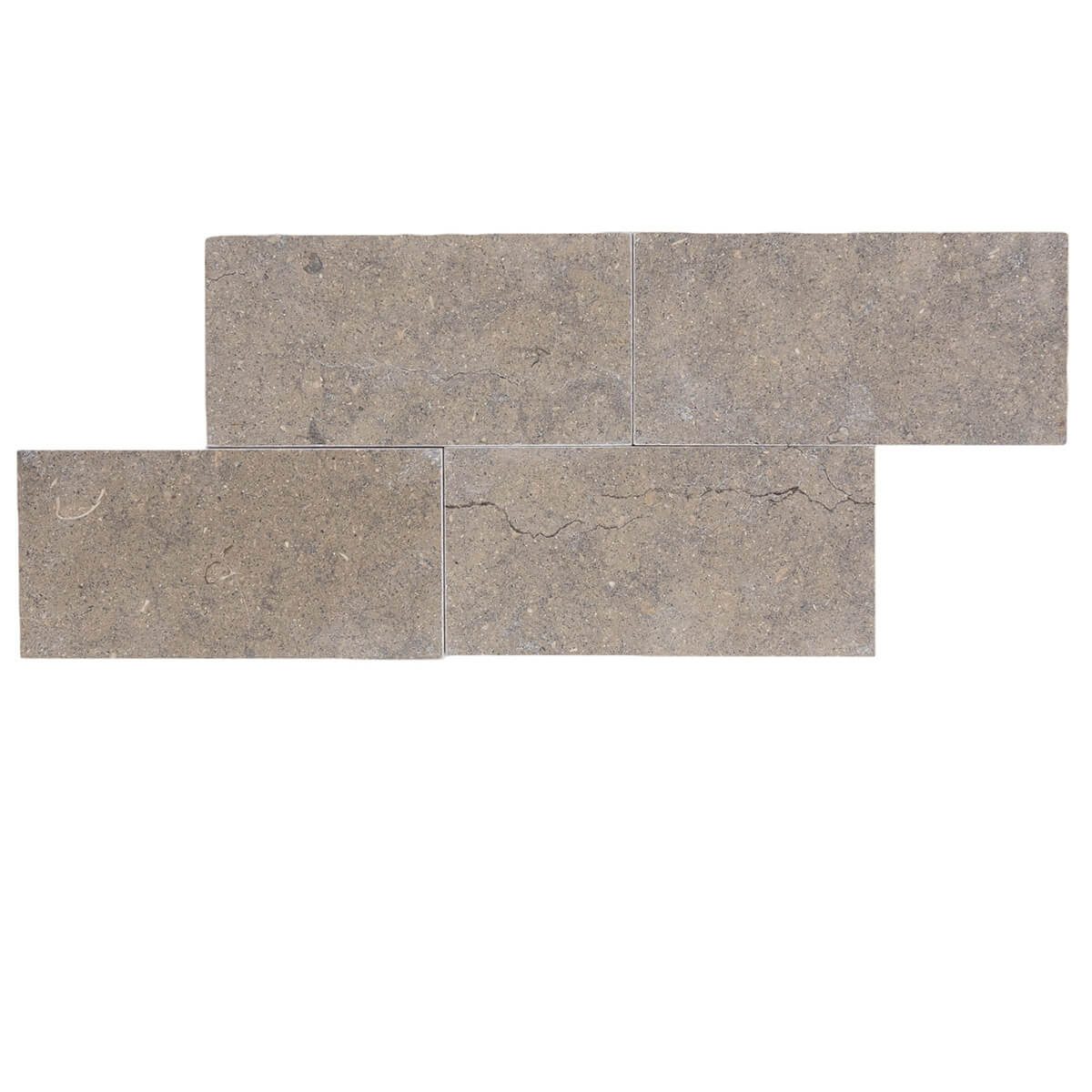 Côte d'Azur collection limestone field tile, 3"x6"x3/8" dimensions