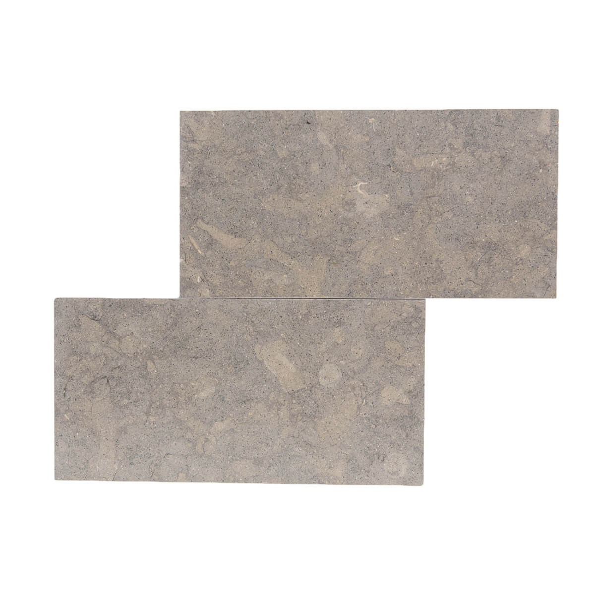 Côte d'Azur limestone field tile from Haussmann, 6"x12"x3/8" rectangle tile with honed finish and straight edge.