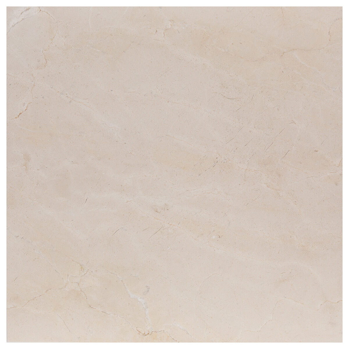 Crema Marfil limestone field tile by Haussmann, 18x18x1/2 inch honed finish square tile for residential flooring.