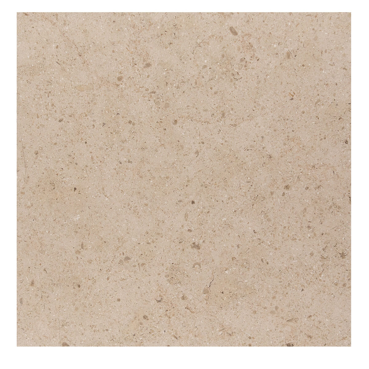 Honed limestone field tiles from the Fonjone collection by Haussmann