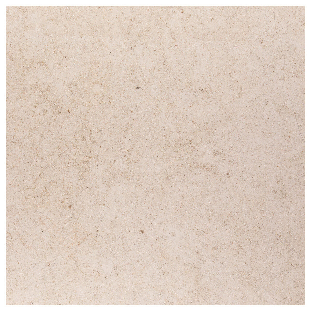 Fonjone limestone field tile from Haussmann, 18"x18"x3/8", honed finish, straight edge, high-quality limestone, durable and elegant, suitable for residential and commercial use.