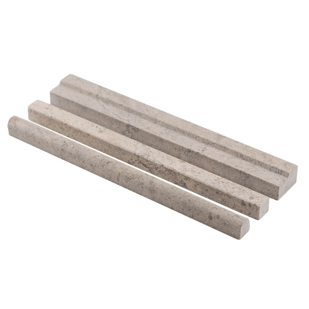 Fontainebleau collection limestone trim pieces, 1-5/8" x 12" x 3/4", honed finish