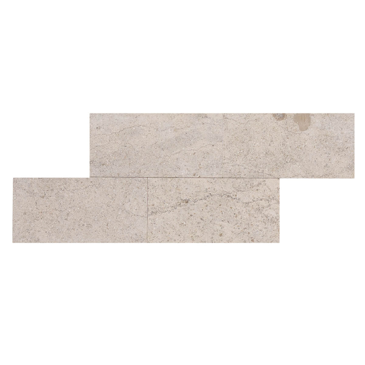 Fontainebleau Collection Gascogne Blue Limestone Field Tiles - Honed Finish - 3x6x0.375 inches