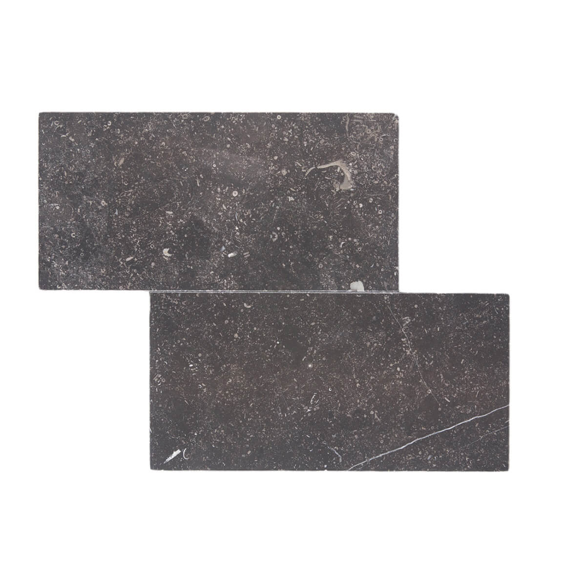 Noir Sully limestone field tile - 6x12x0.375 inches - honed finish - versatile and durable