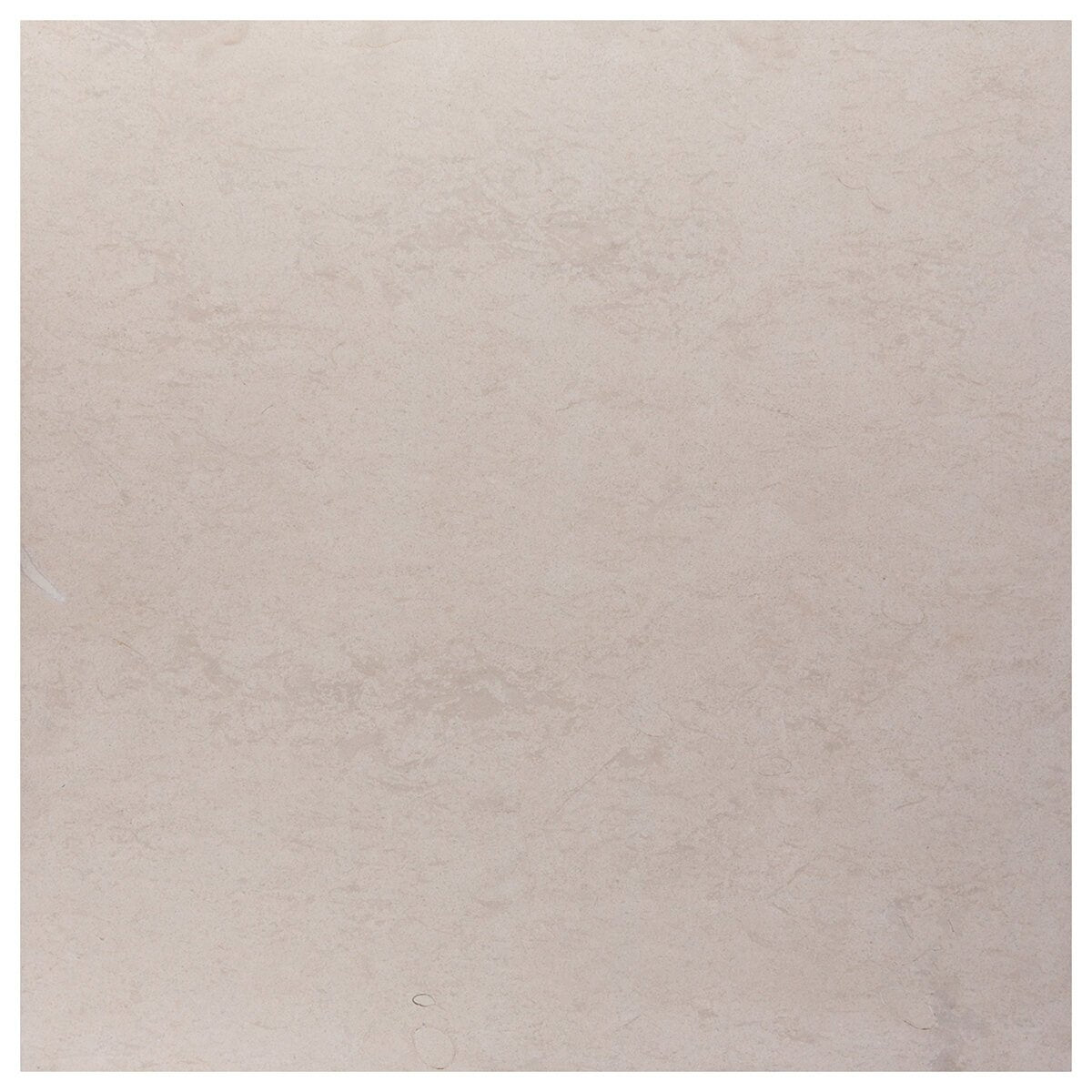 Saint Francis limestone field tiles with honed finish and straight edges, 18x18x3/8 inches.