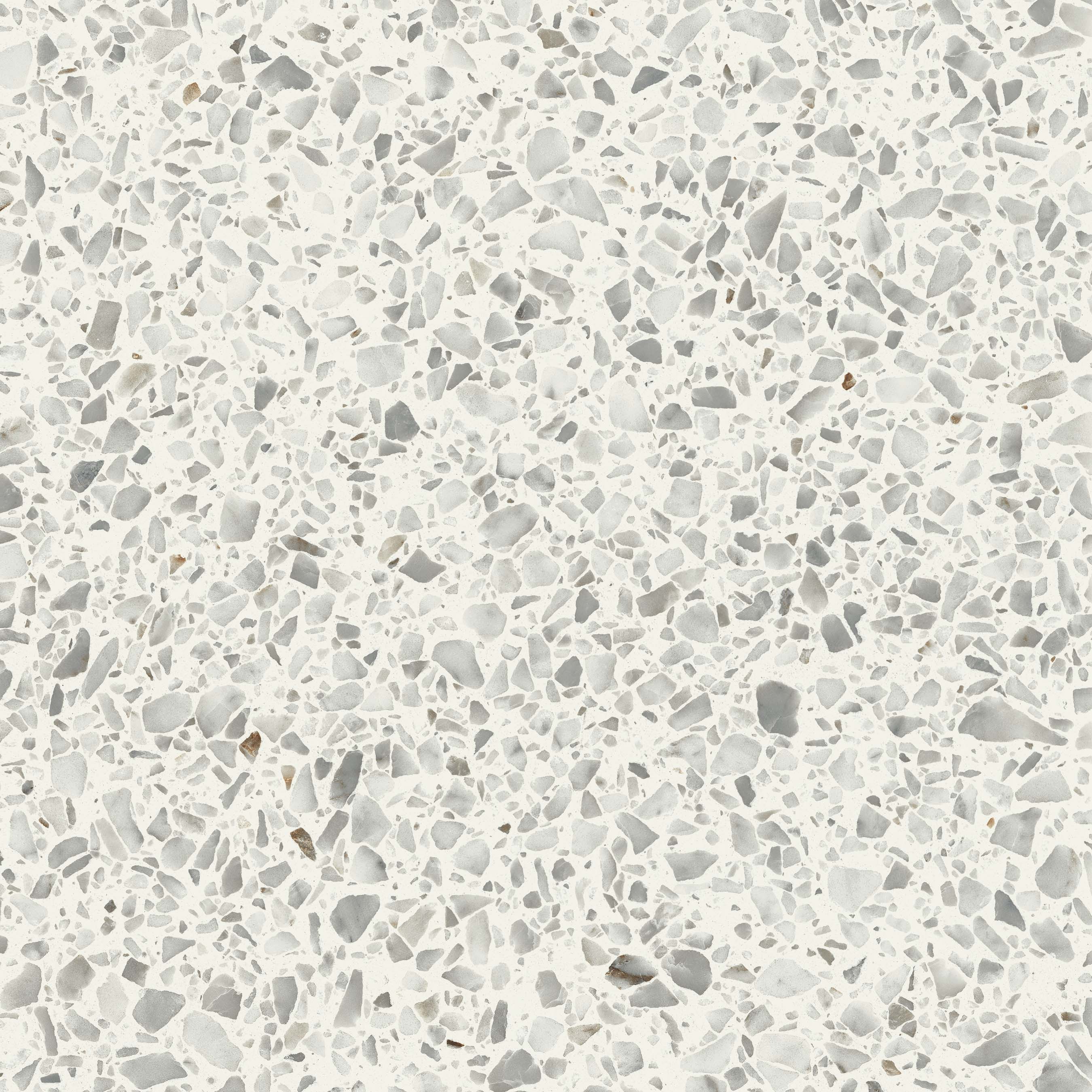 TERRAZZO: Diamond White Double Mesh Field Paving Tile (24"x24"x20mm | matte | rectified)