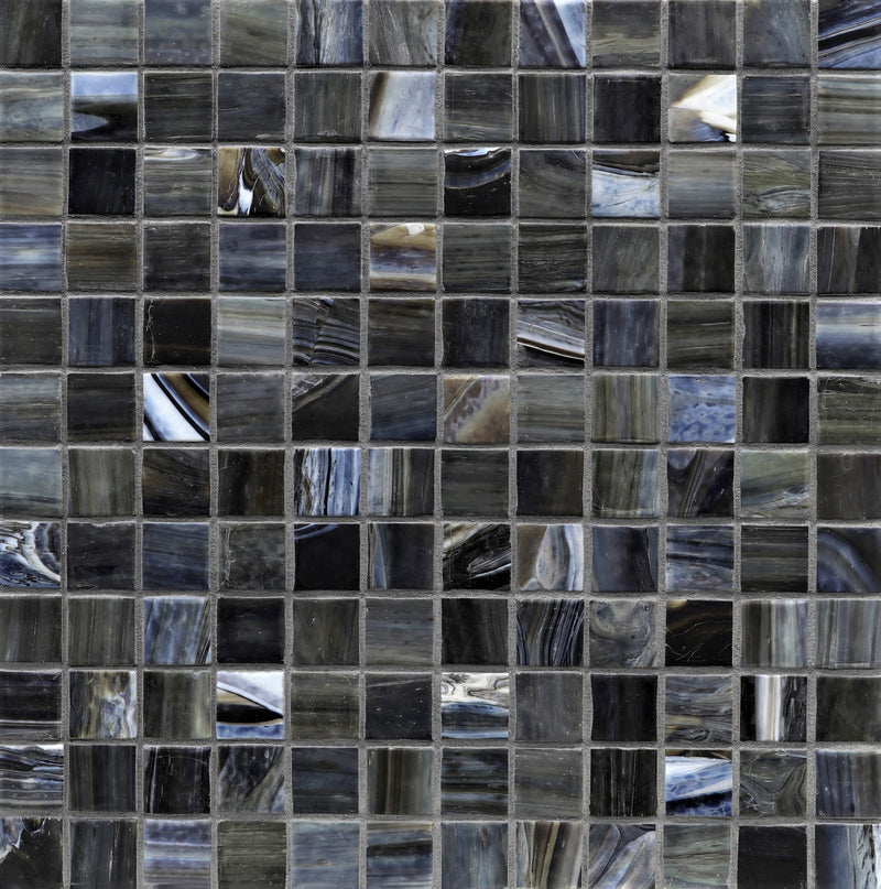 AGATE: Abruzzo 1"x1" Straight Stack Field Mosaic (12.51"x12.51" | silk)