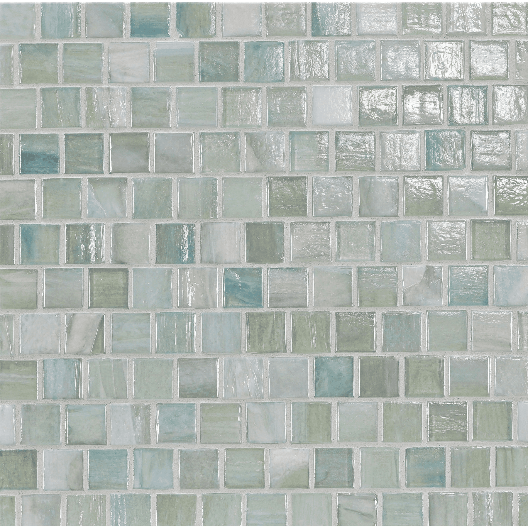 AGATE: Alassio 1"x1" Staggered Joint Field Mosaic (12.51"x12.51" | pearl)