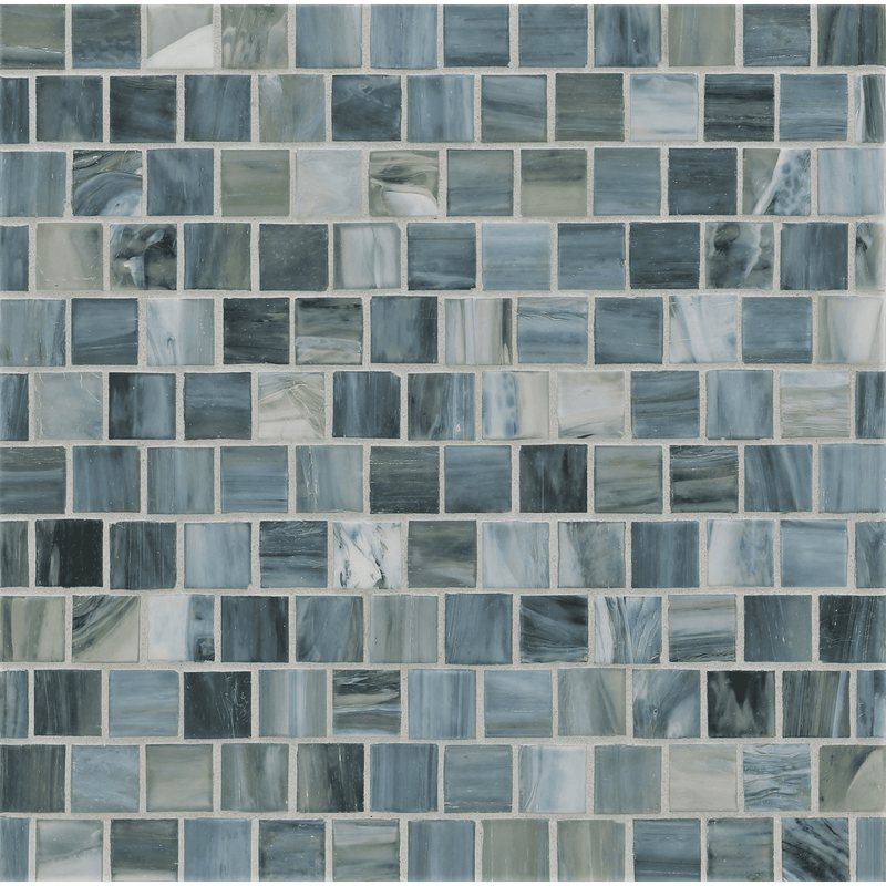 AGATE: Amalfi 1"x1" Staggered Joint Field Mosaic (12.51"x12.51" | silk)