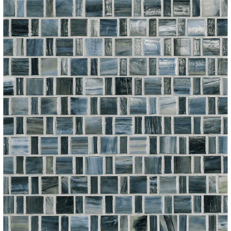 AGATE: Amalfi Japonaise Staggered Joint Field Mosaic (12.57"x12.50" | pearl)