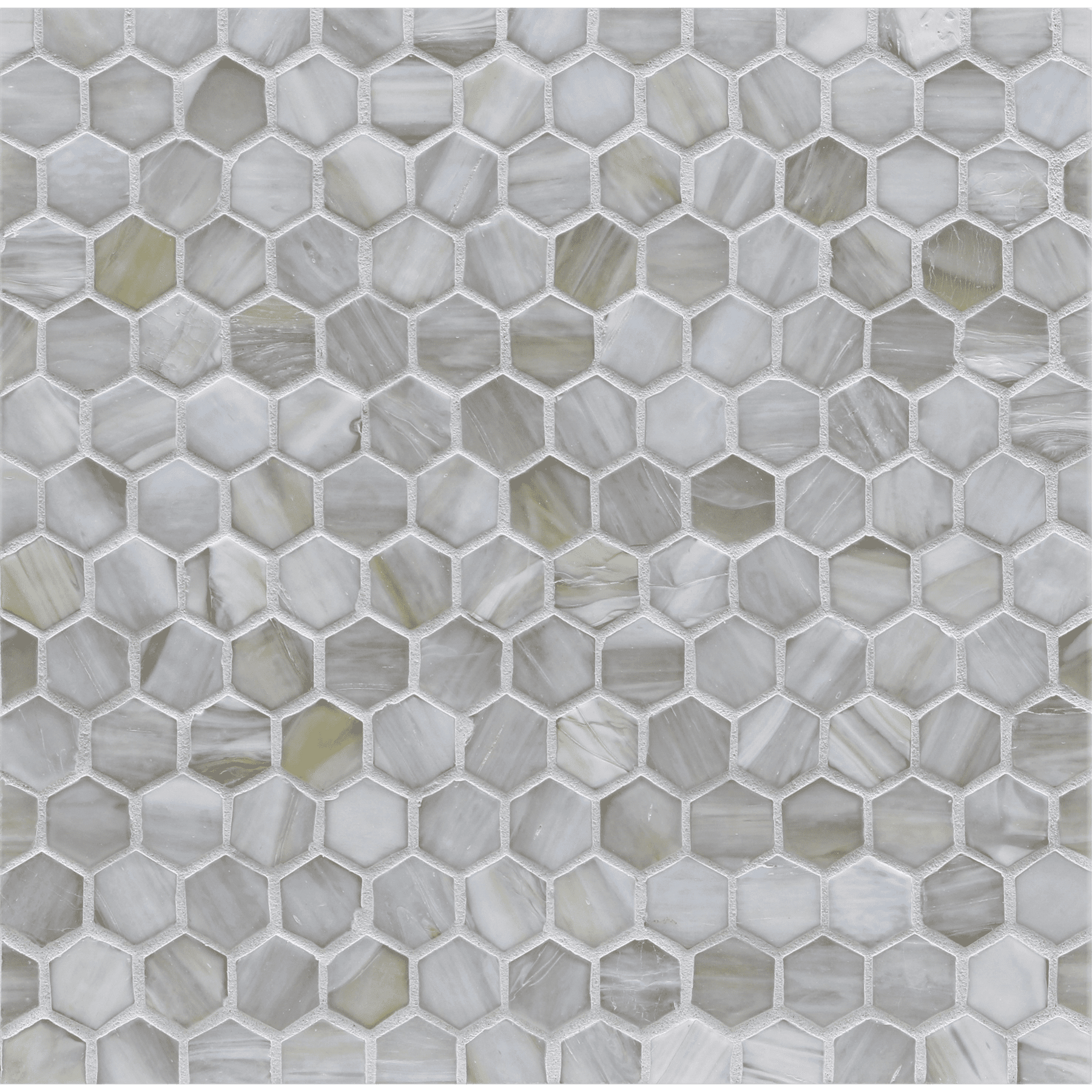 AGATE: Asolo 1" Hexagonal Field Mosaic (12.37"x12.49" | silk)