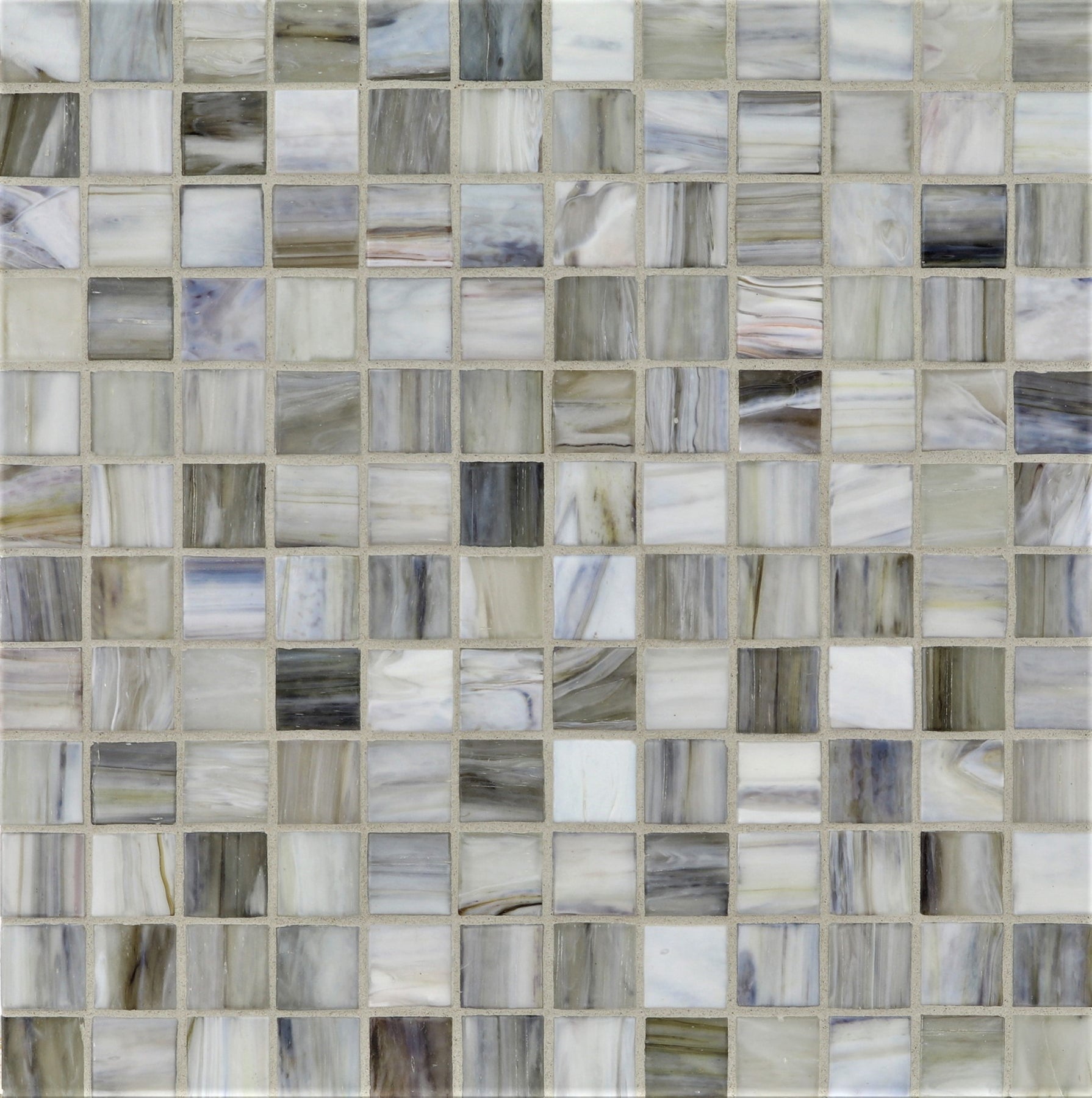 AGATE: Bari 1"x1" Straight Stack Field Mosaic (12.51"x12.51" | silk)