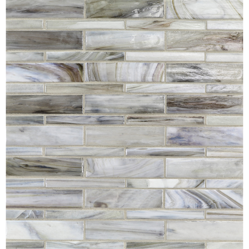 AGATE: Bari Moyou Staggered Joint Field Mosaic (7.94"x12.38" | pearl)