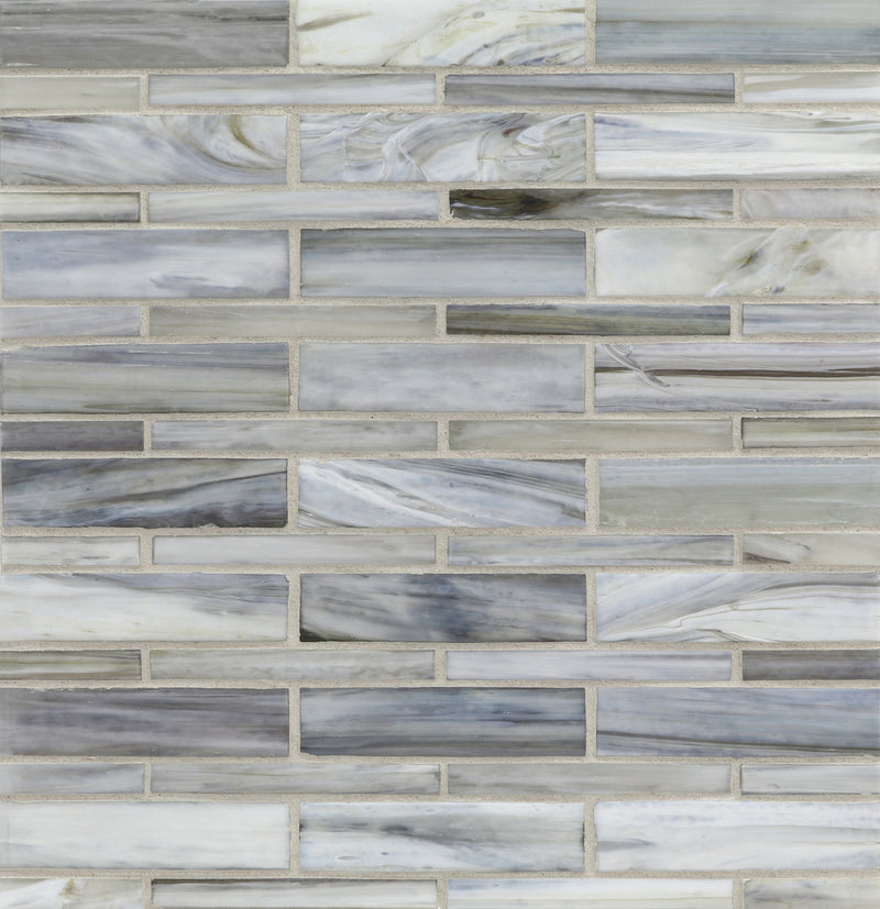 AGATE: Bari Moyou Staggered Joint Field Mosaic (7.94"x12.38" | silk)
