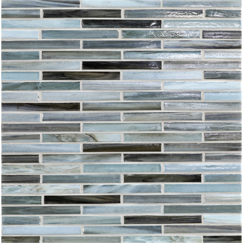 AGATE: Firenze 0.5"x4" Staggered Joint Field Mosaic (9.92"x12.14" | pearl)