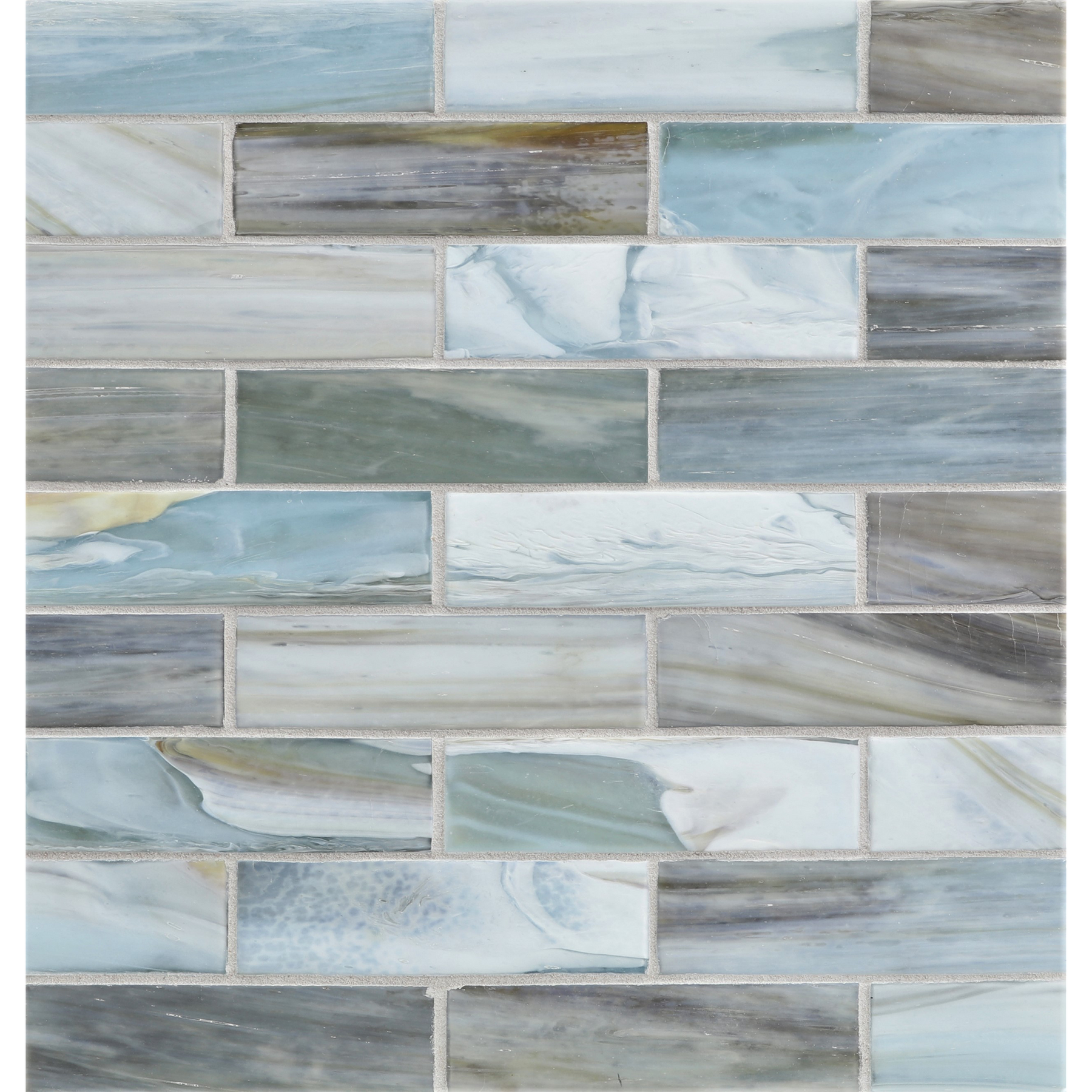 AGATE: Firenze 1.25"x5" Staggered Joint Field Mosaic (9.80"x12.83" | silk)