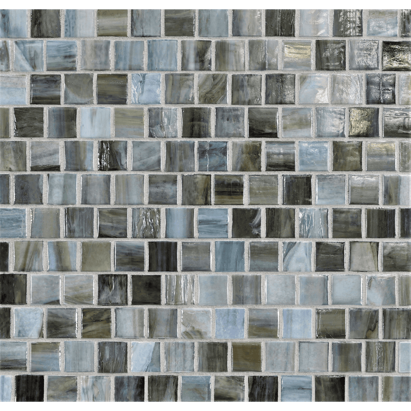 AGATE: Firenze 1"x1" Staggered Joint Field Mosaic (12.51"x12.51" | pearl)