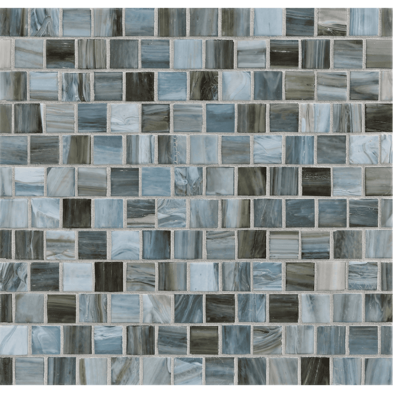 AGATE: Firenze 1"x1" Staggered Joint Field Mosaic (12.51"x12.51" | silk)