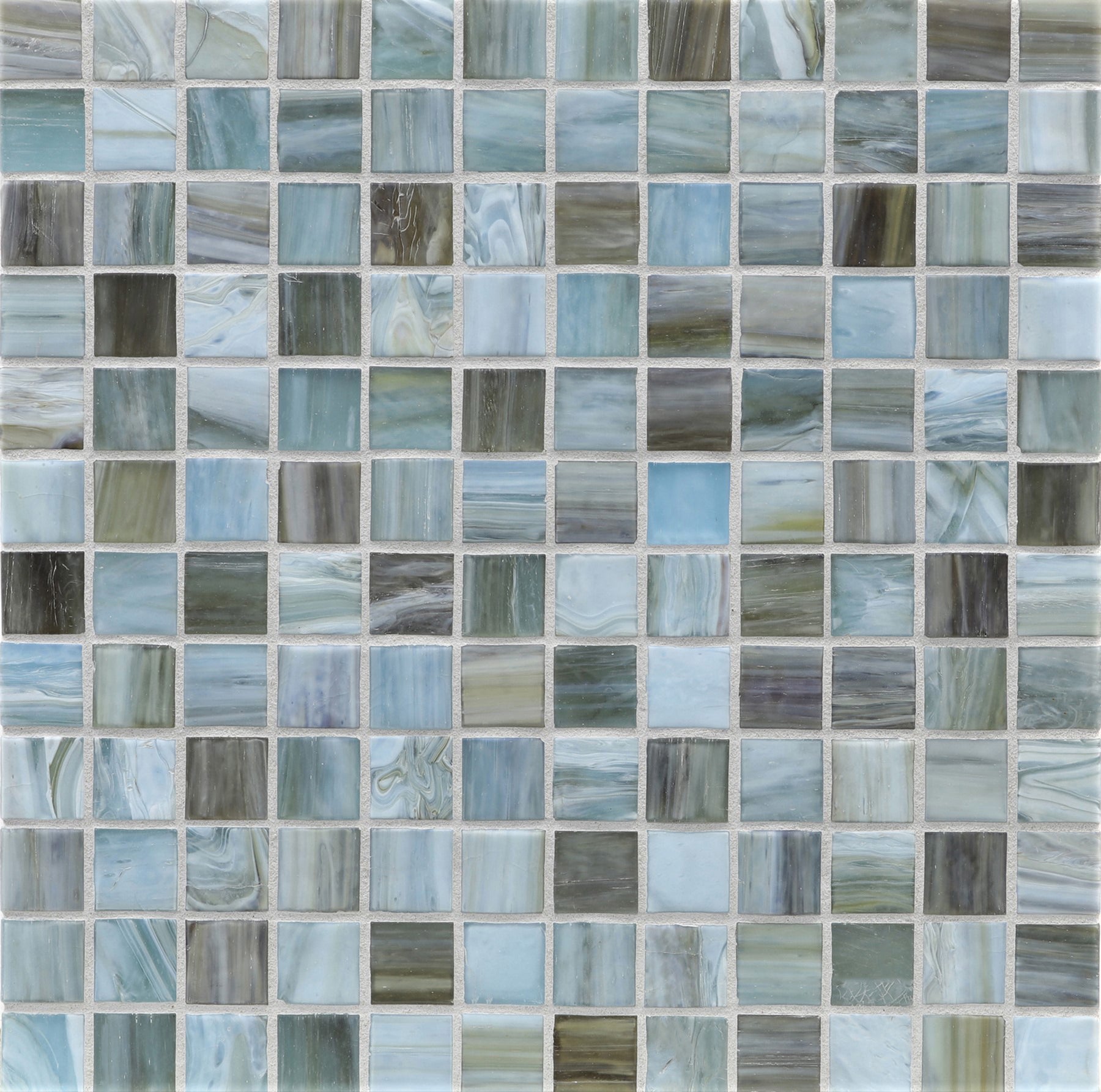 AGATE: Firenze 1"x1" Straight Stack Field Mosaic (12.51"x12.51" | silk)