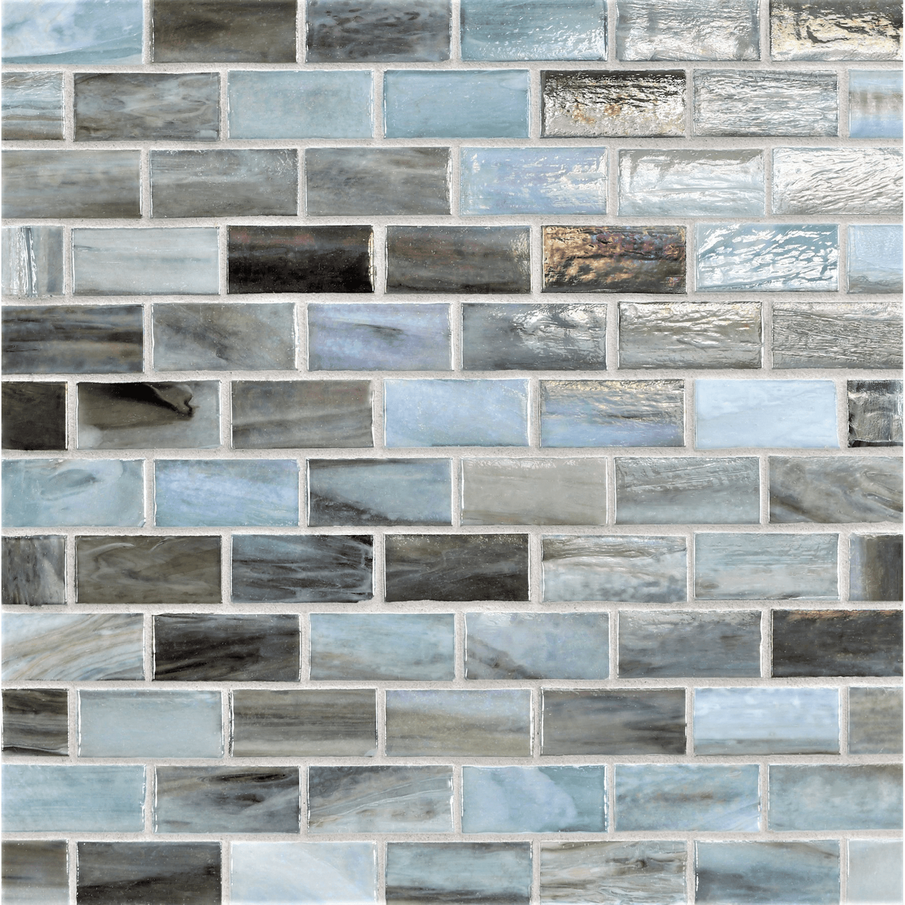 AGATE: Firenze 1"x2" Staggered Joint Field Mosaic (11.52"x12.51" | pearl)