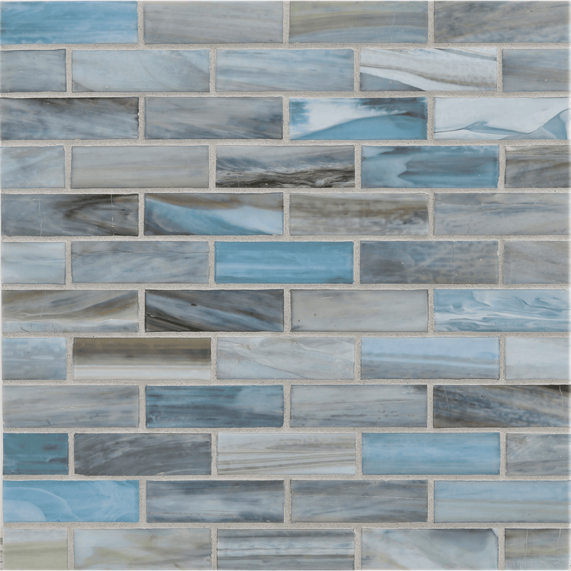 AGATE: Firenze 1"x3" Staggered Joint Field Mosaic (9.46"x12.49" | silk)