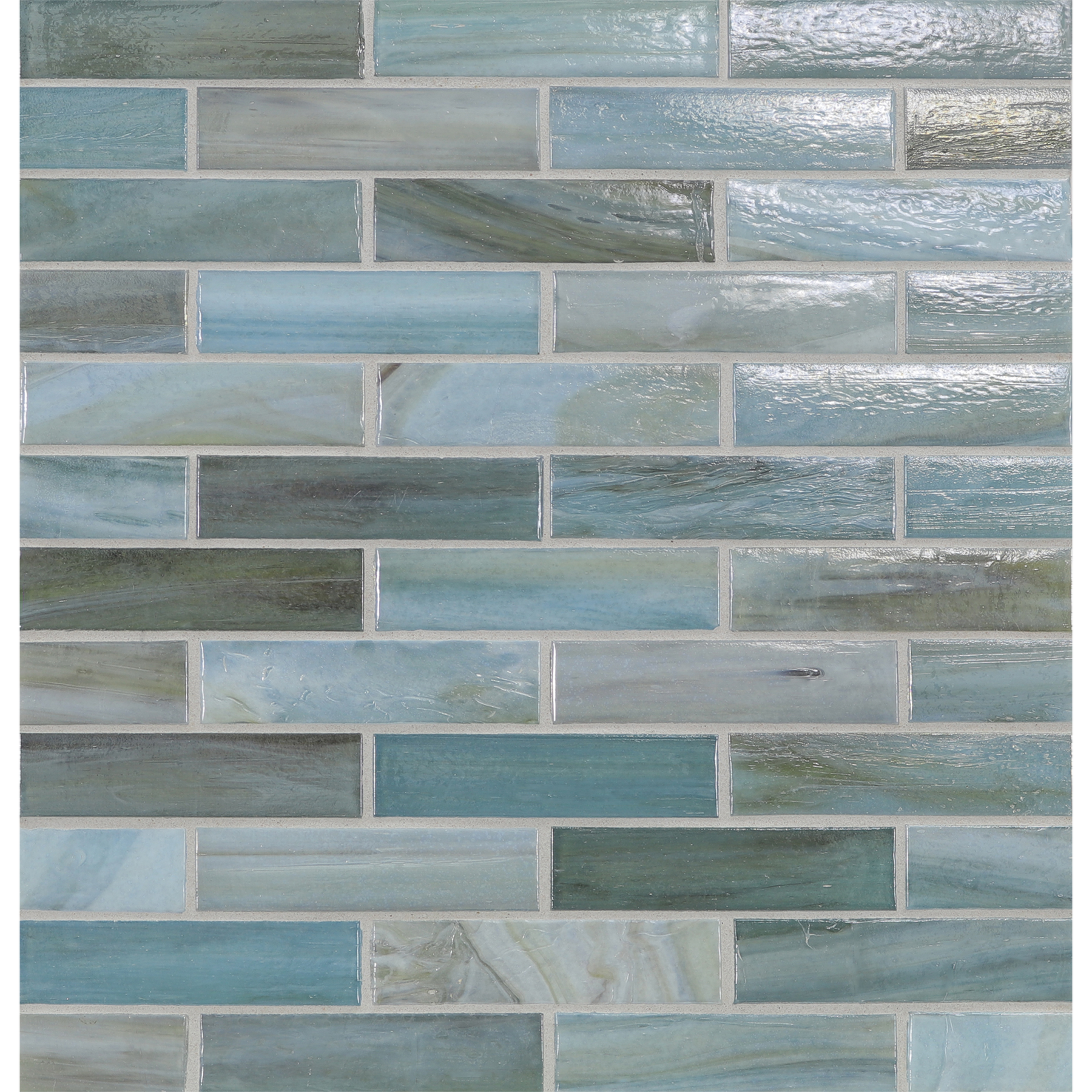 AGATE: Firenze 1"x4" Staggered Joint Field Mosaic (9.92"x12.41" | pearl)