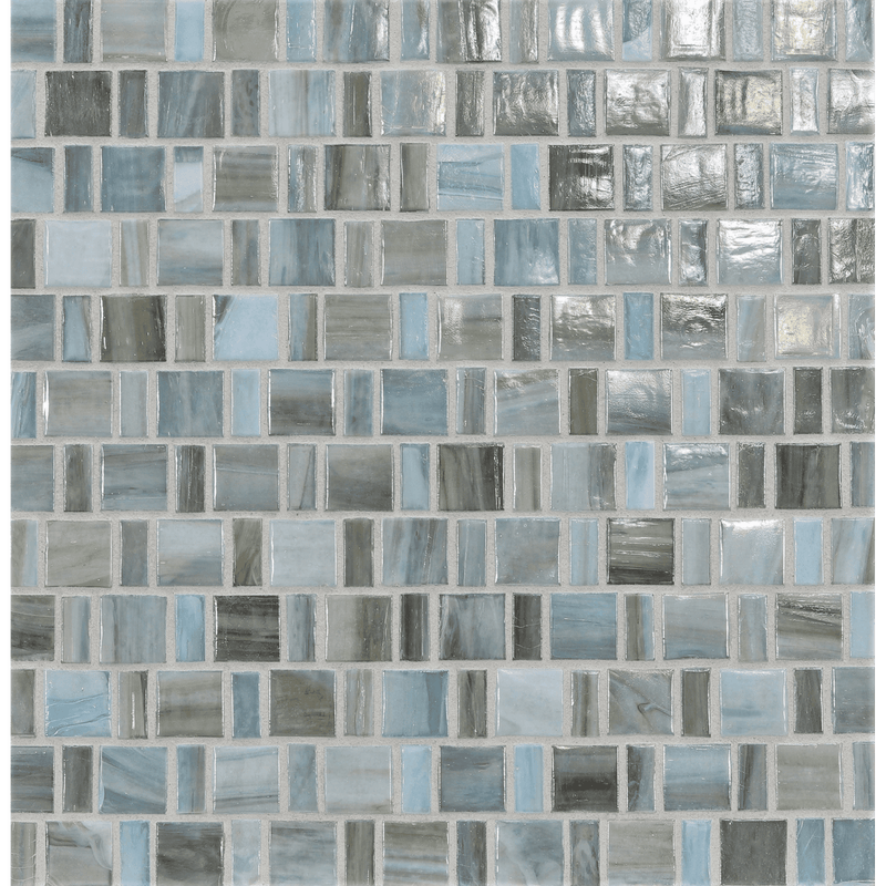 AGATE: Firenze Japonaise Staggered Joint Field Mosaic (12.57"x12.50" | pearl)