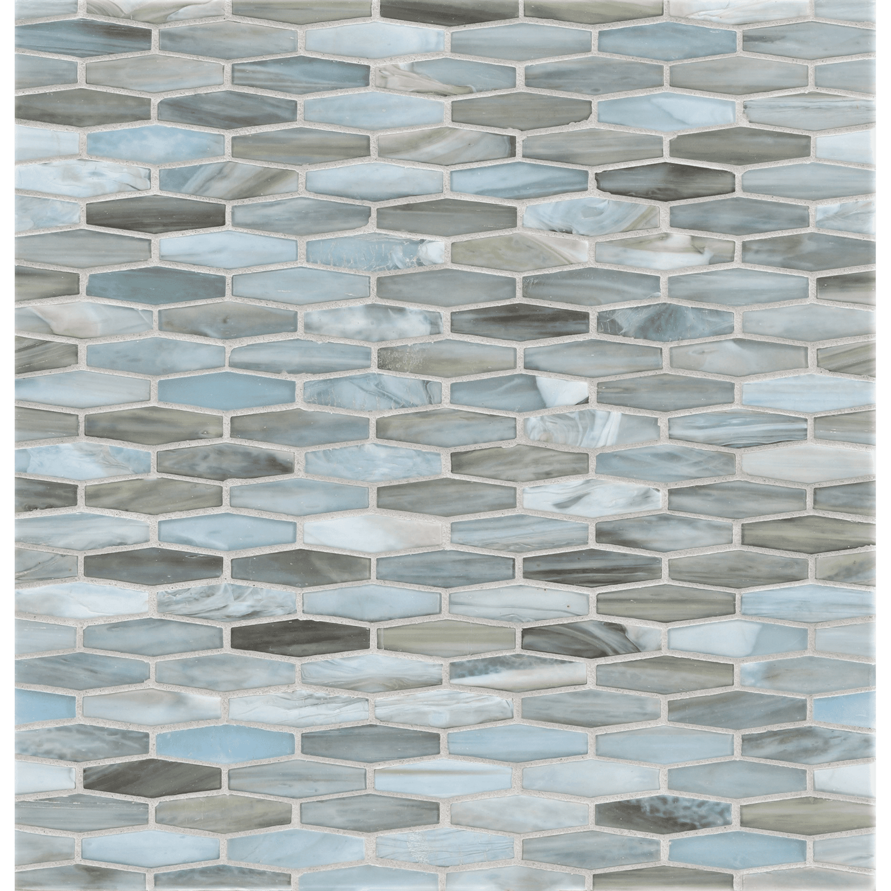 AGATE: Firenze Martini Elongated Hexagon Field Mosaic (11.96"x12.58" | silk)