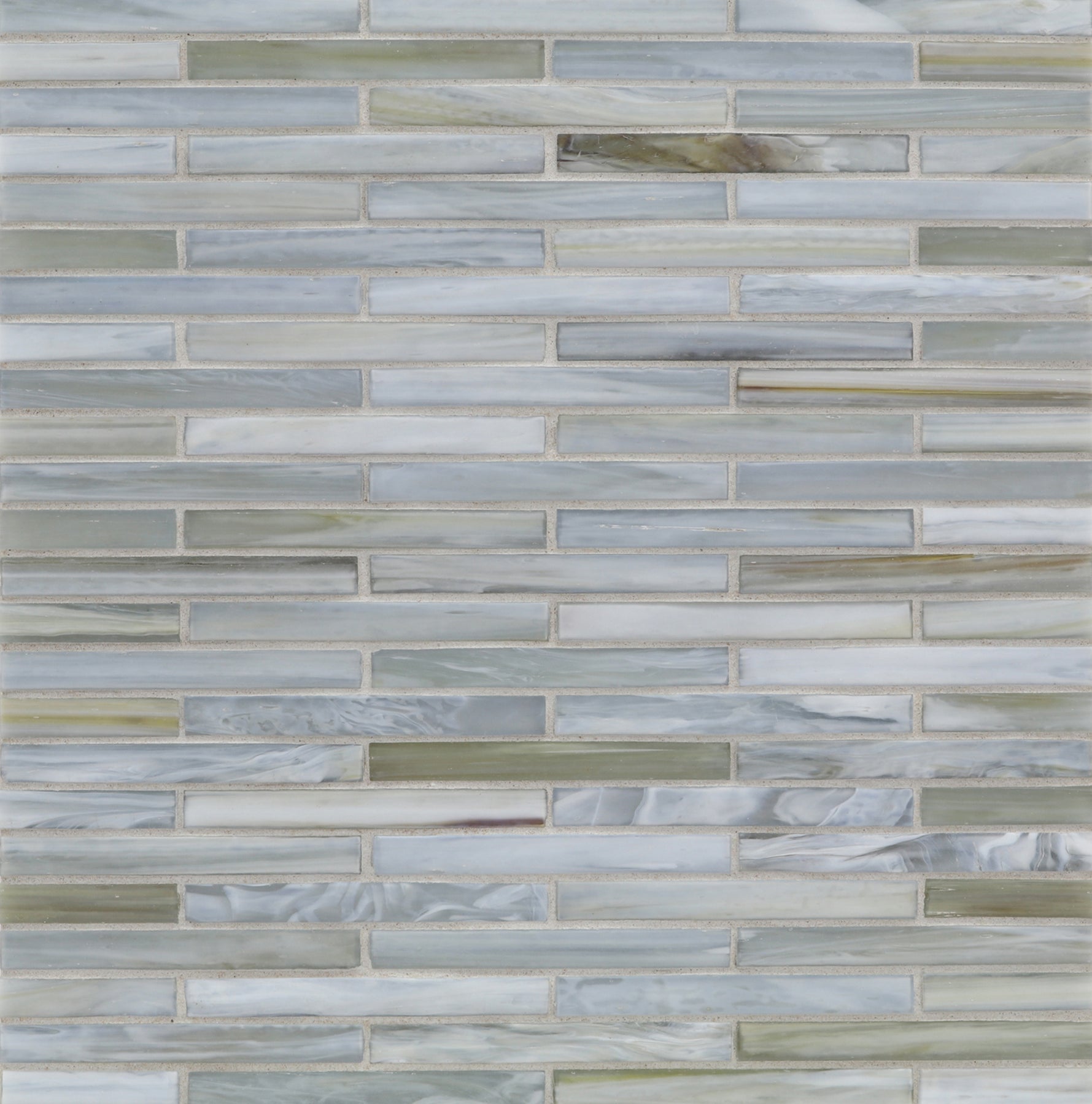 AGATE: Lucca 0.5"x4" Staggered Joint Field Mosaic (9.92"x12.14" | silk)
