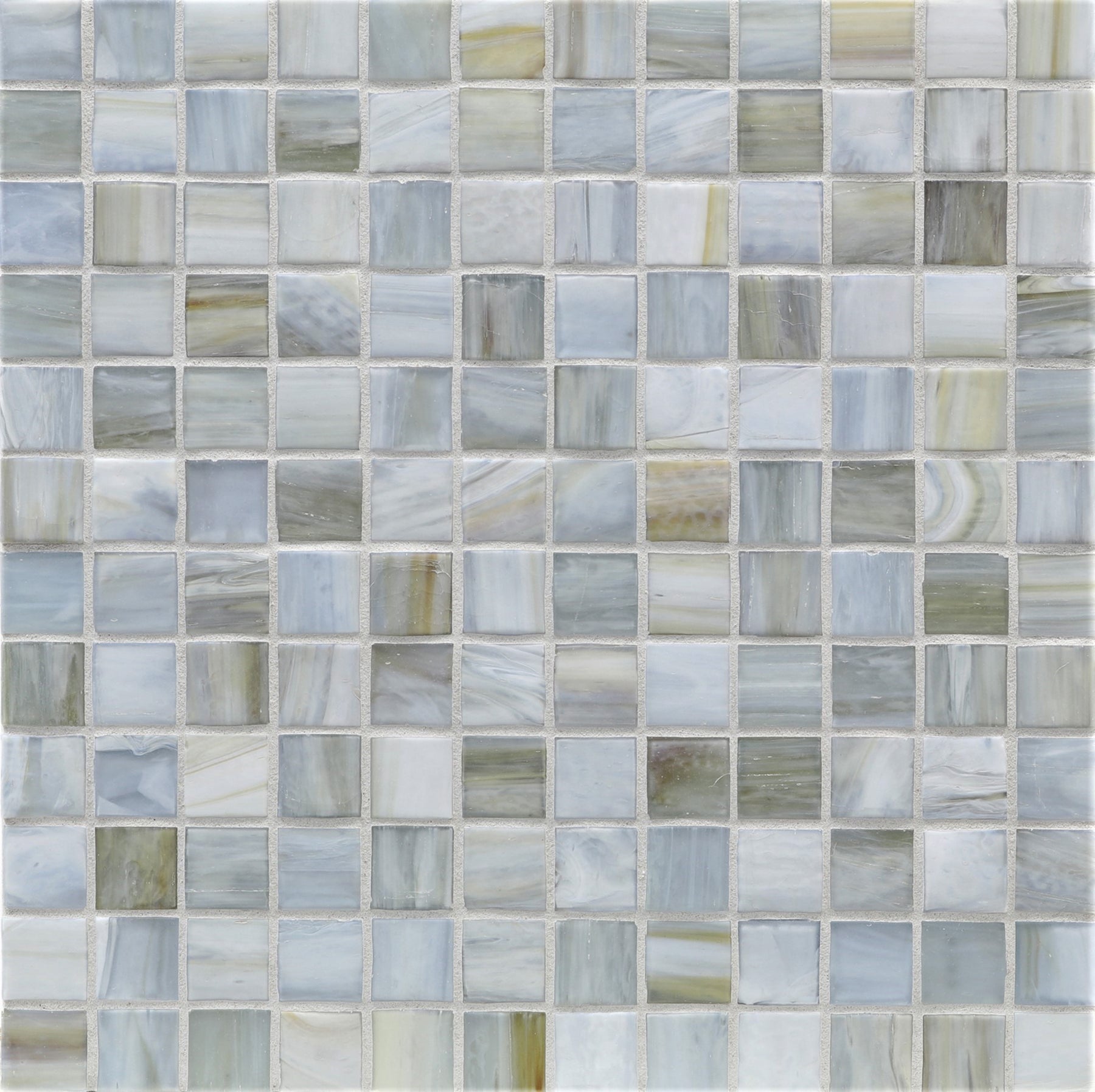 AGATE: Lucca 1"x1" Straight Stack Field Mosaic (12.51"x12.51" | silk)