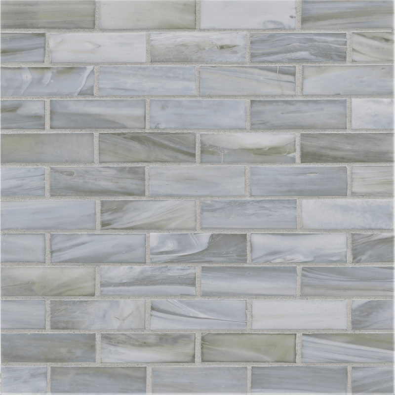 AGATE: Lucca 1"x3" Staggered Joint Field Mosaic (9.46"x12.49" | silk)