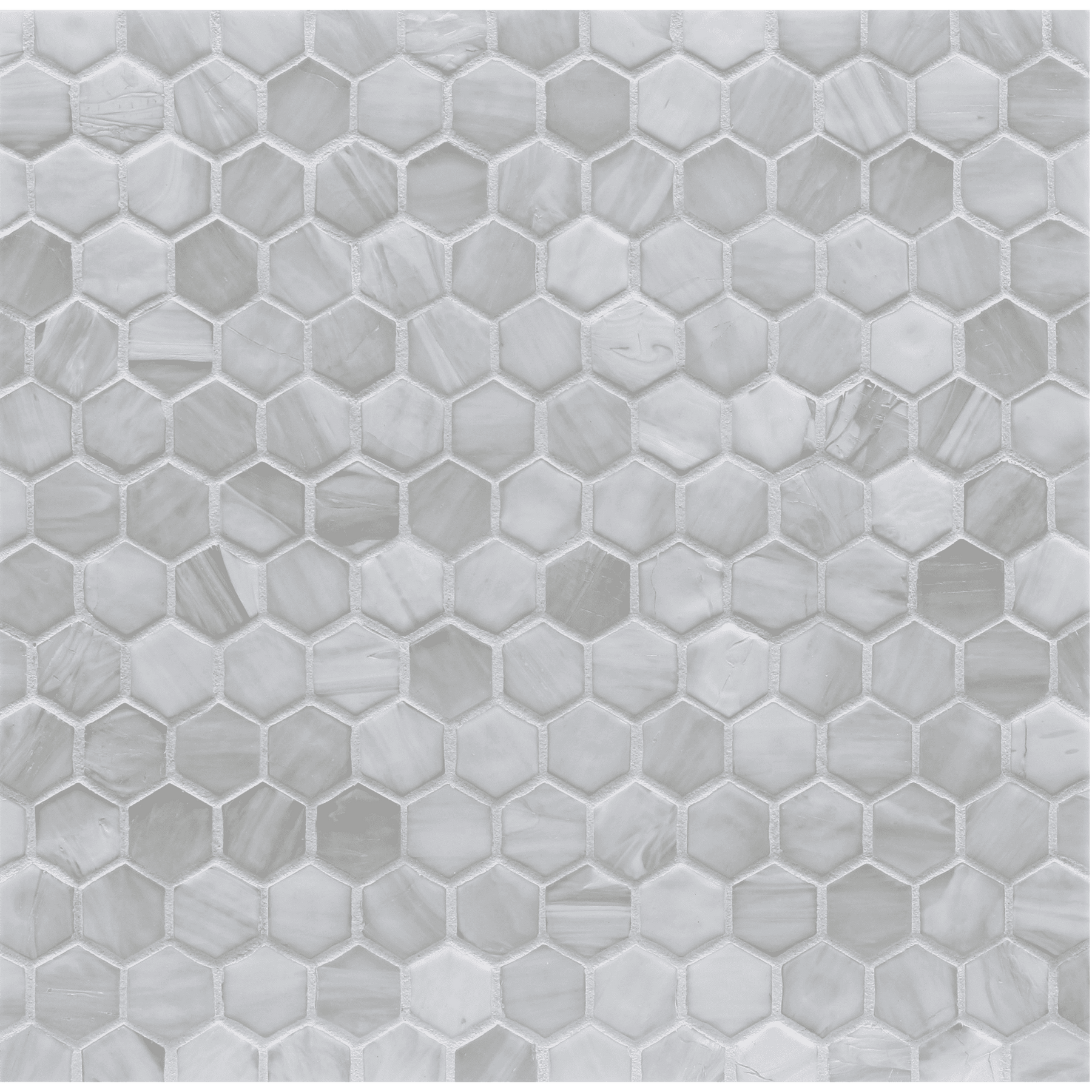 AGATE: Matera 1" Hexagonal Field Mosaic (12.37"x12.49" | silk)