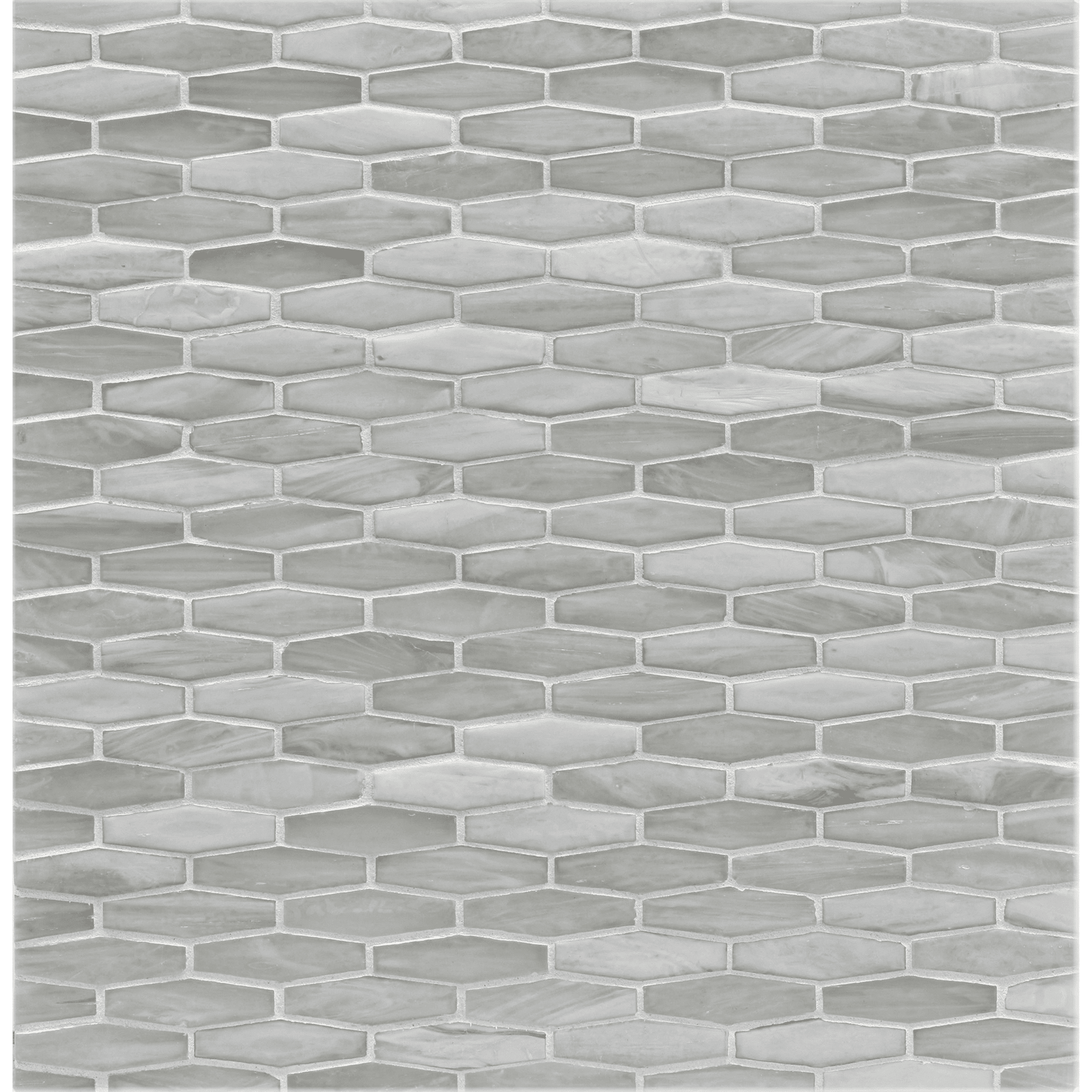 AGATE: Matera Martini Elongated Hexagon Field Mosaic (11.96"x12.58" | silk)