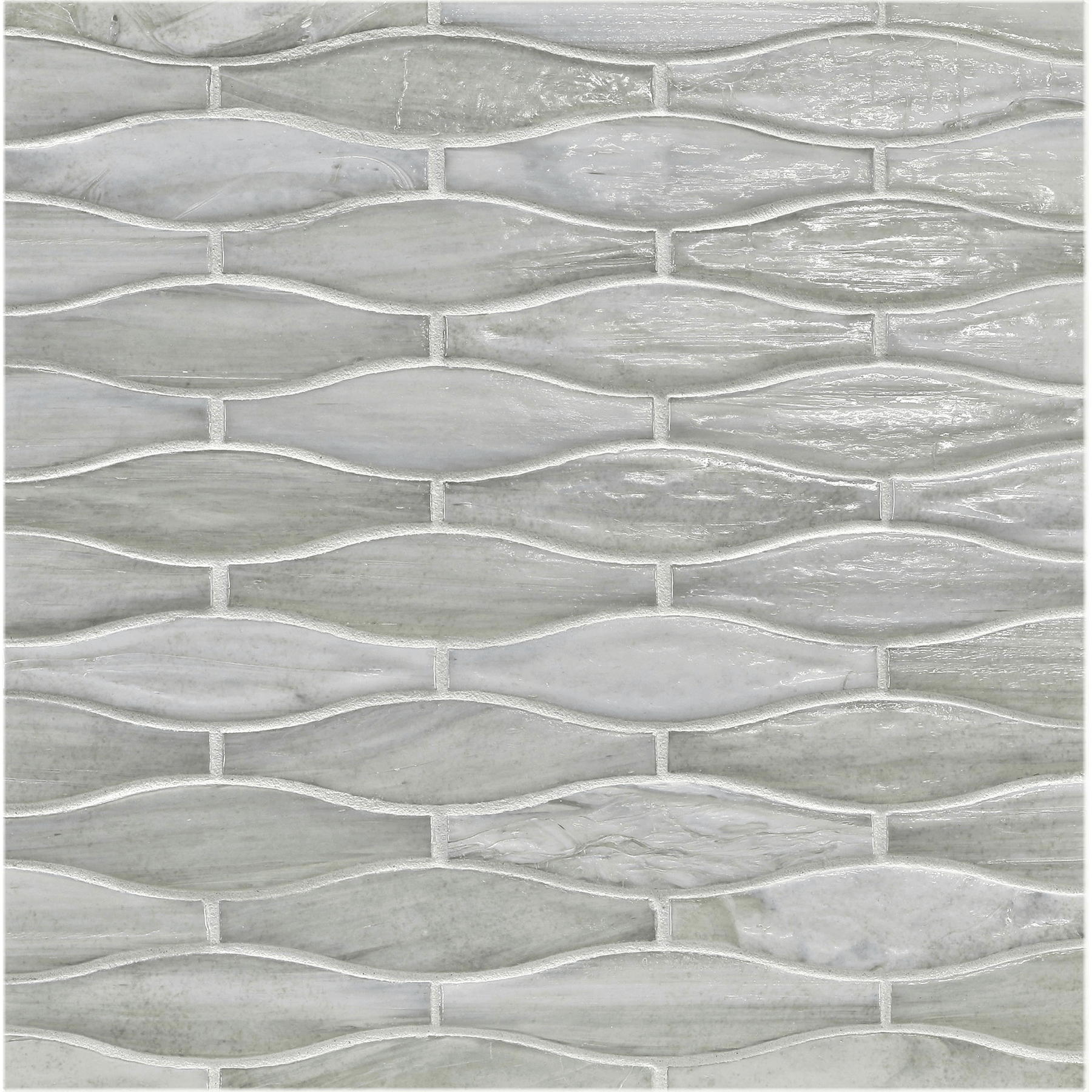 AGATE: Matera Taiko Offset Field Mosaic (9.77"x12.49" | pearl)