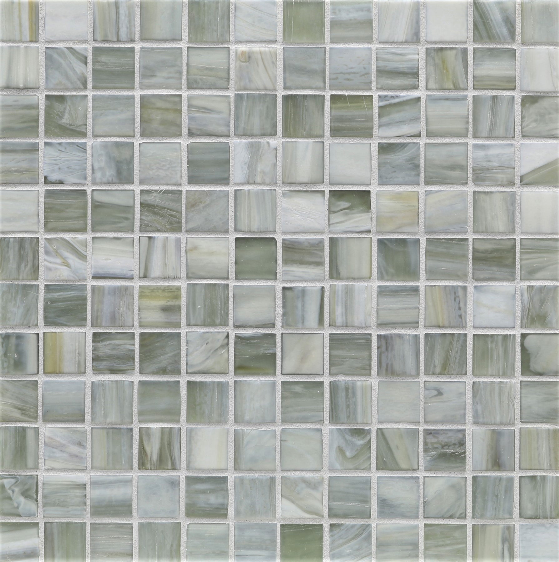 AGATE: Pienza 1"x1" Straight Stack Field Mosaic (12.51"x12.51" | silk)