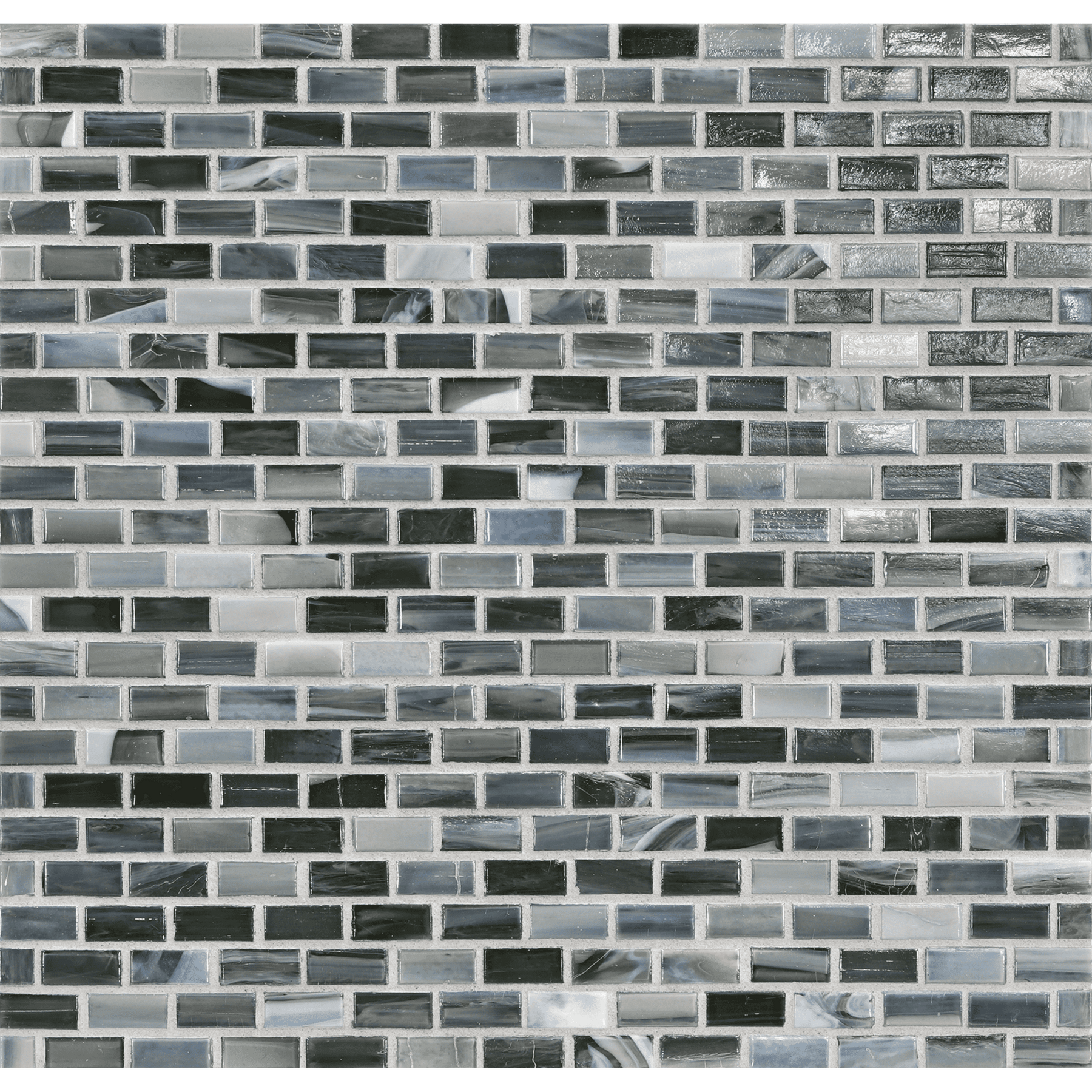 AGATE: Pisa 0.5"x1" Staggered Joint Field Mosaic (12.51"x12.51" | pearl)