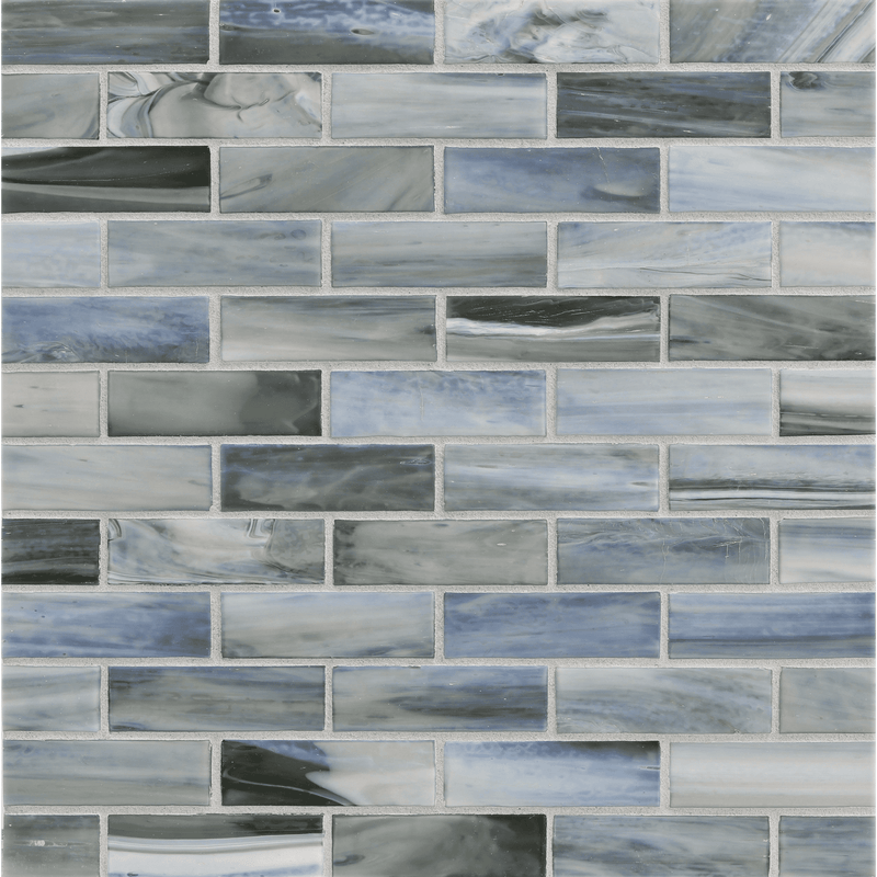 AGATE: Pisa 1"x3" Staggered Joint Field Mosaic (9.46"x12.49" | silk)